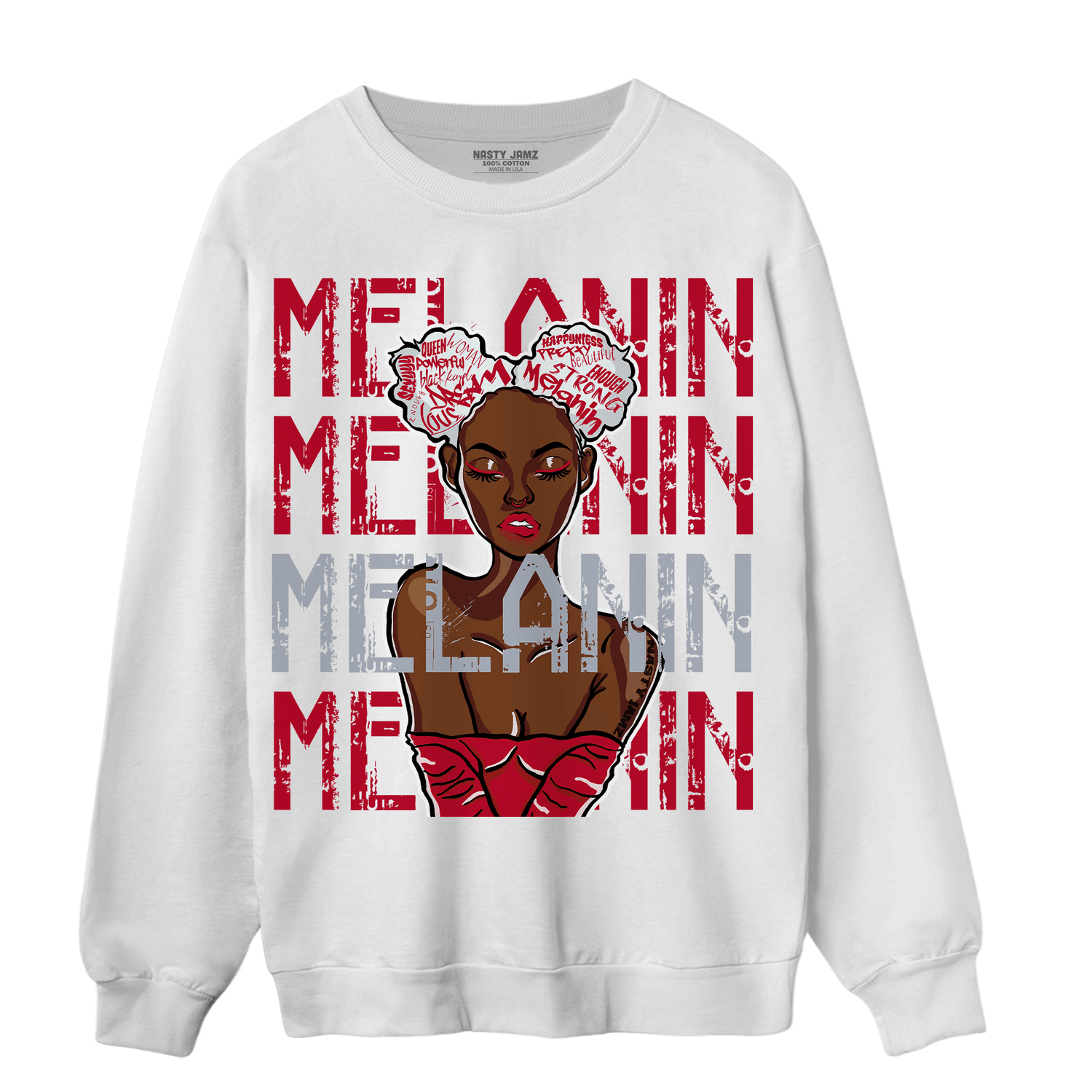 Cherry 11s Sweatshirt Match Melanin Girl - NastyJamz