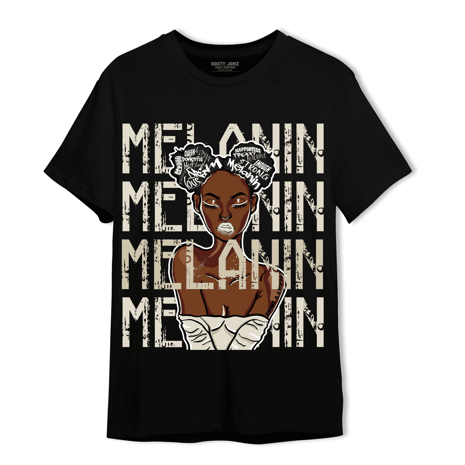 Gratitude 11s T Shirt Match Melanin Girl - NastyJamz