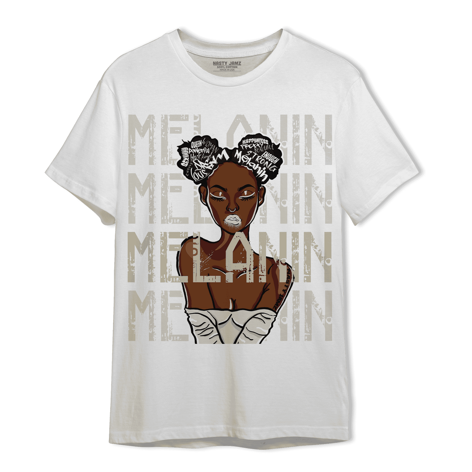 Gratitude 11s T Shirt Match Melanin Girl - NastyJamz