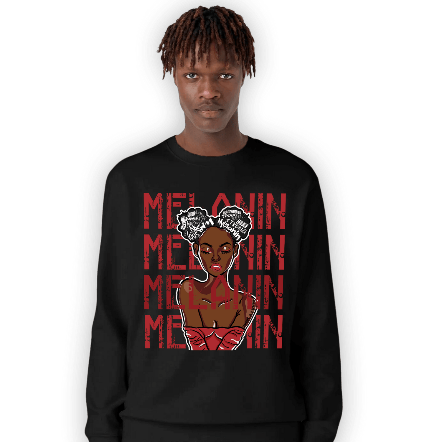 Cherry 12s Sweatshirt Match Melanin Girl - NastyJamz
