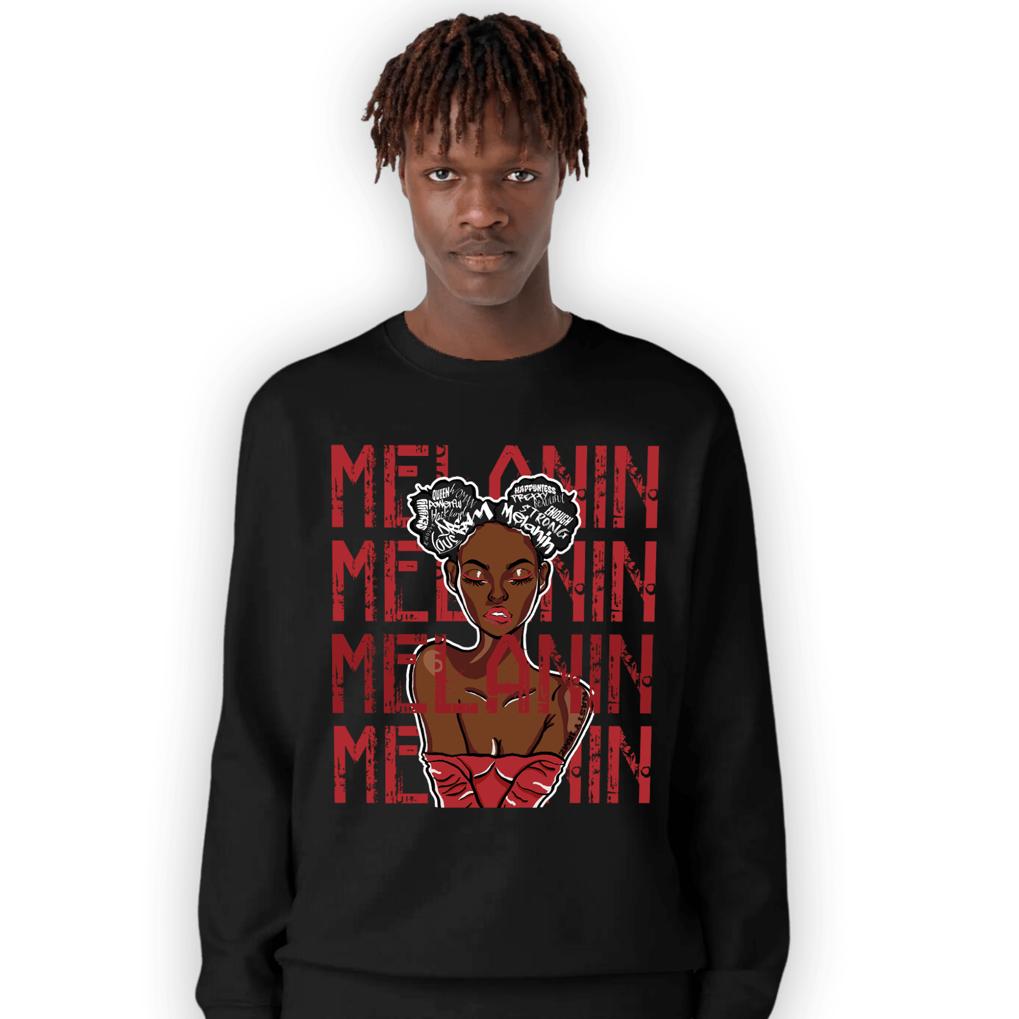 Cherry 12s Sweatshirt Match Melanin Girl - NastyJamz