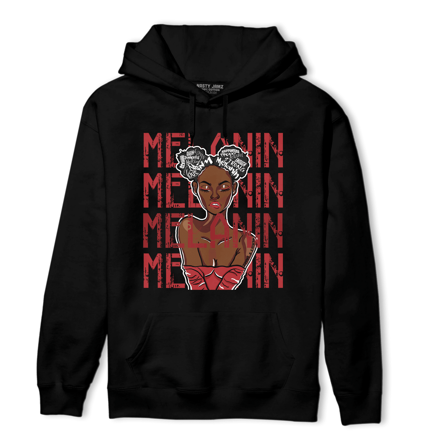 Cherry 12s Hoodie Match Melanin Girl - NastyJamz