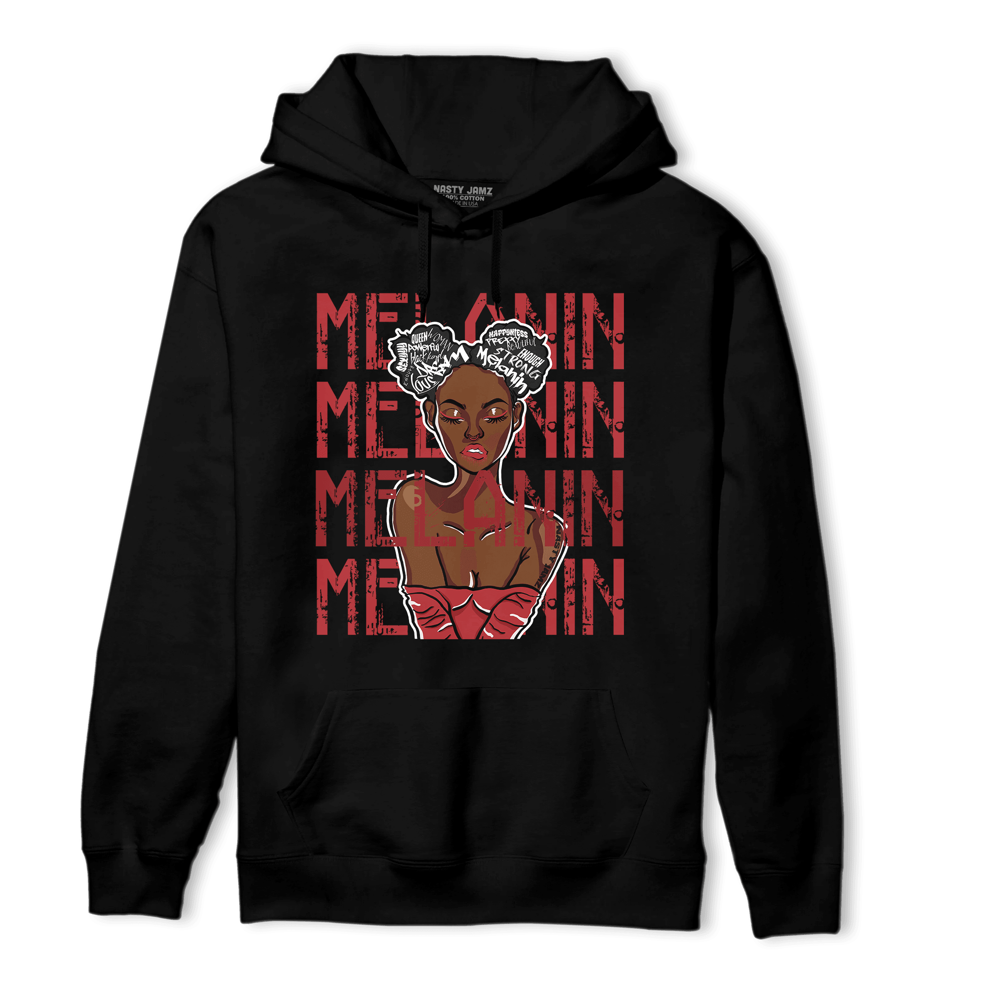 Cherry 12s Hoodie Match Melanin Girl - NastyJamz
