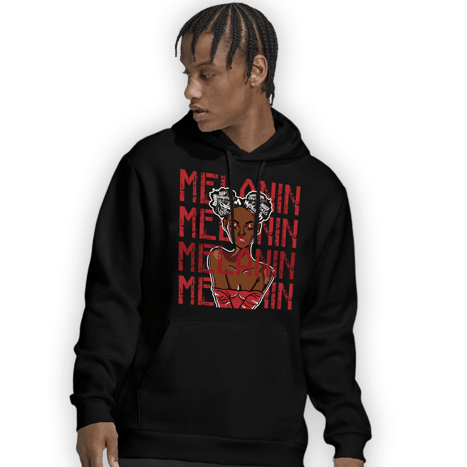 Cherry 12s Hoodie Match Melanin Girl - NastyJamz
