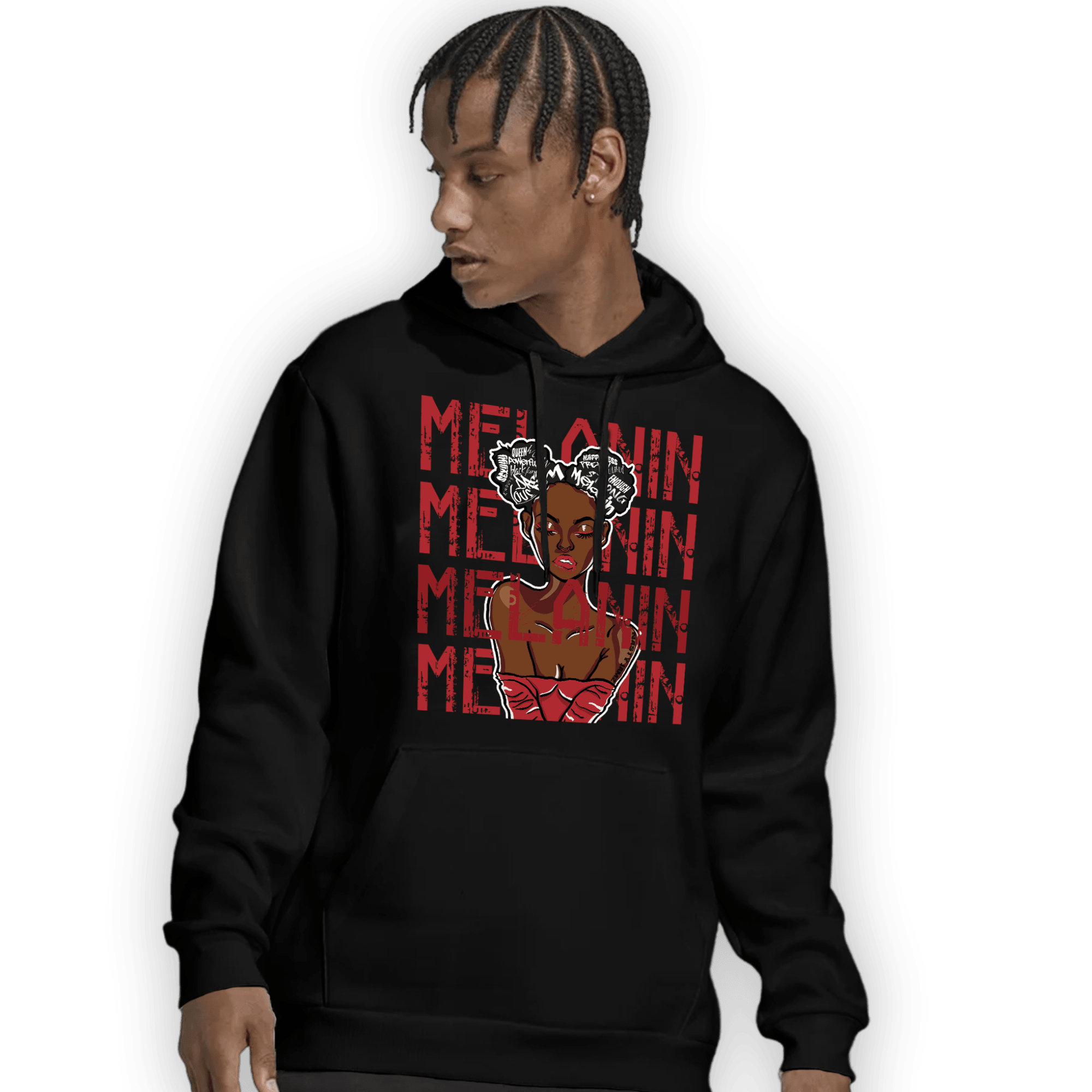 Cherry 12s Hoodie Match Melanin Girl - NastyJamz