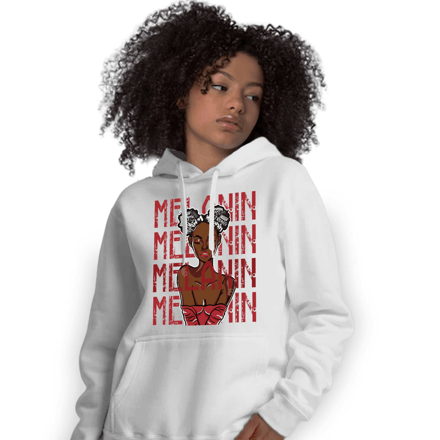 Cherry 12s Hoodie Match Melanin Girl - NastyJamz