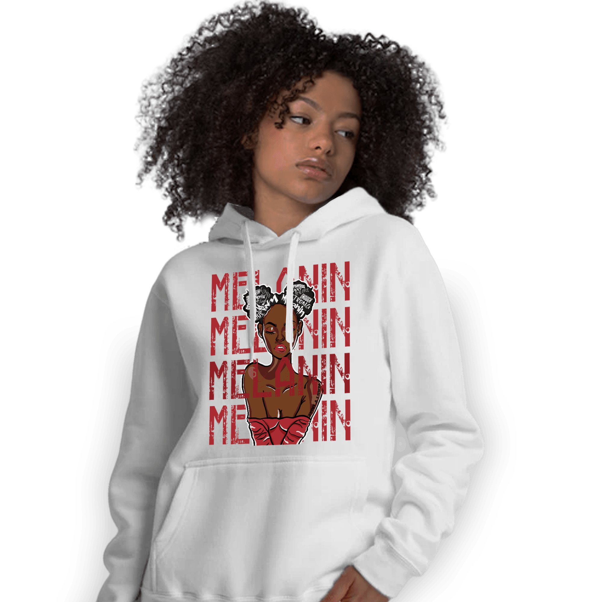 Cherry 12s Hoodie Match Melanin Girl - NastyJamz