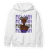 Field Purple 12s Hoodie Match Melanin Girl - NastyJamz