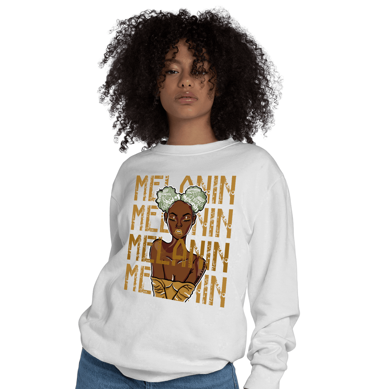 Wheat 13s Sweatshirt Match Melanin Girl - NastyJamz