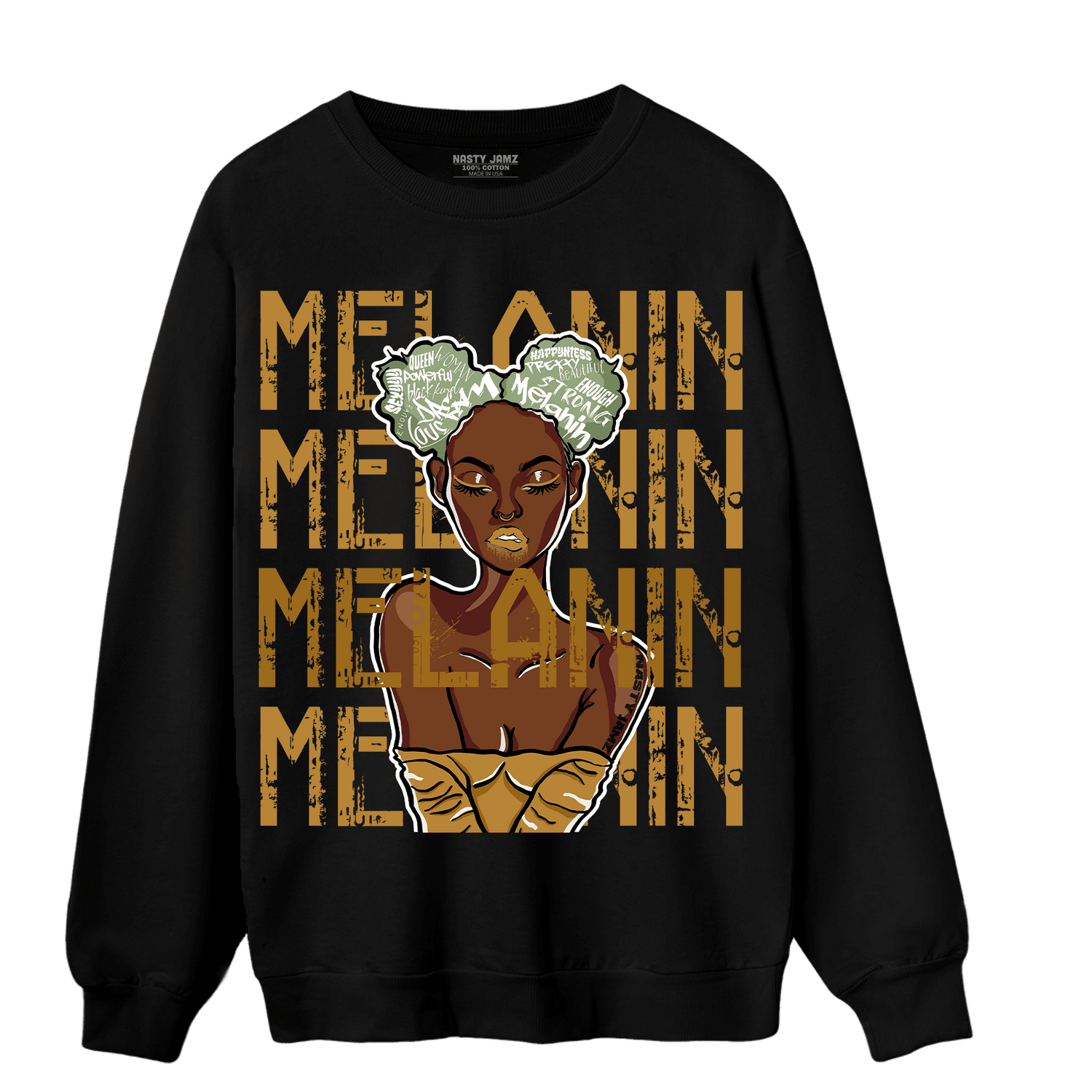 Wheat 13s Sweatshirt Match Melanin Girl - NastyJamz