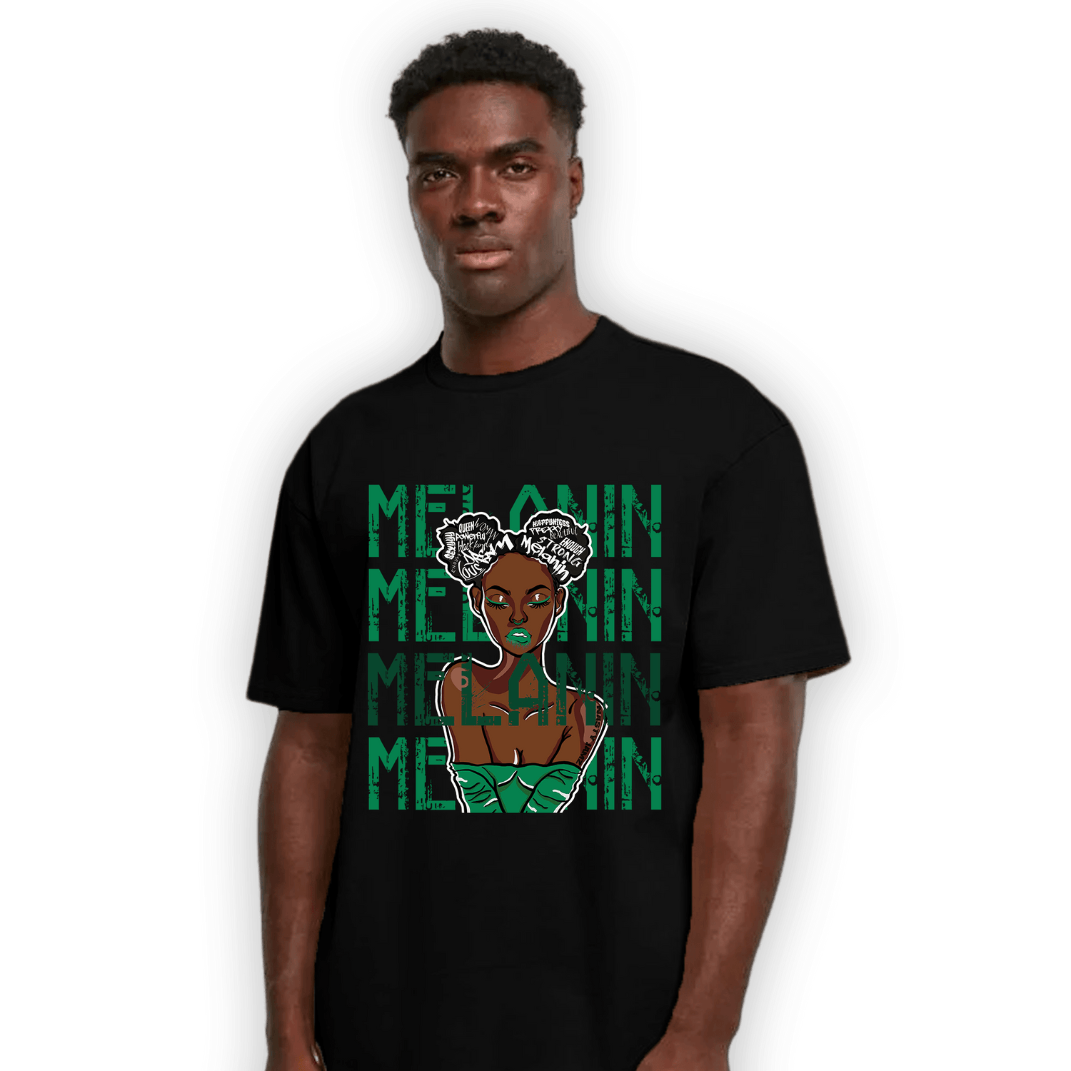 Celtic Lucky Green 1s T Shirt Match Melanin Girl - NastyJamz