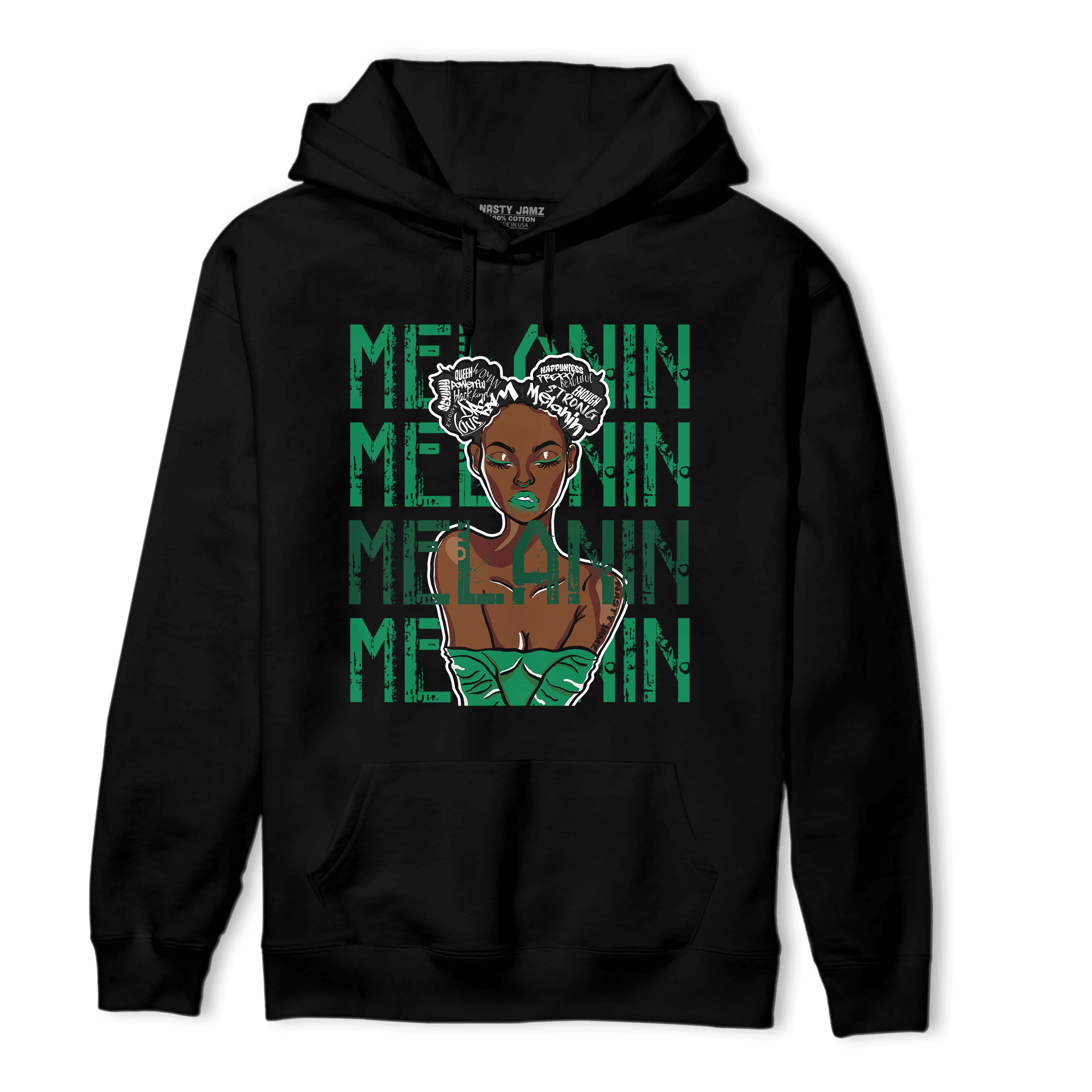 Celtic Lucky Green 1s Hoodie Match Melanin Girl - NastyJamz