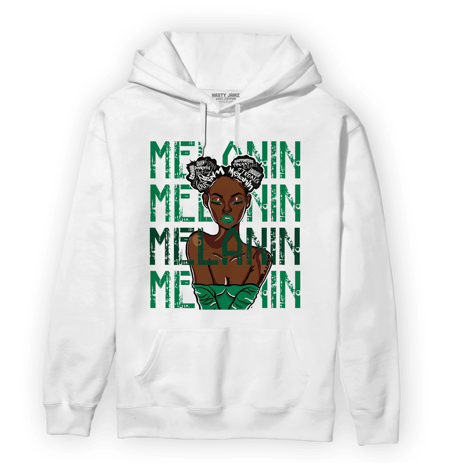 Celtic Lucky Green 1s Hoodie Match Melanin Girl - NastyJamz