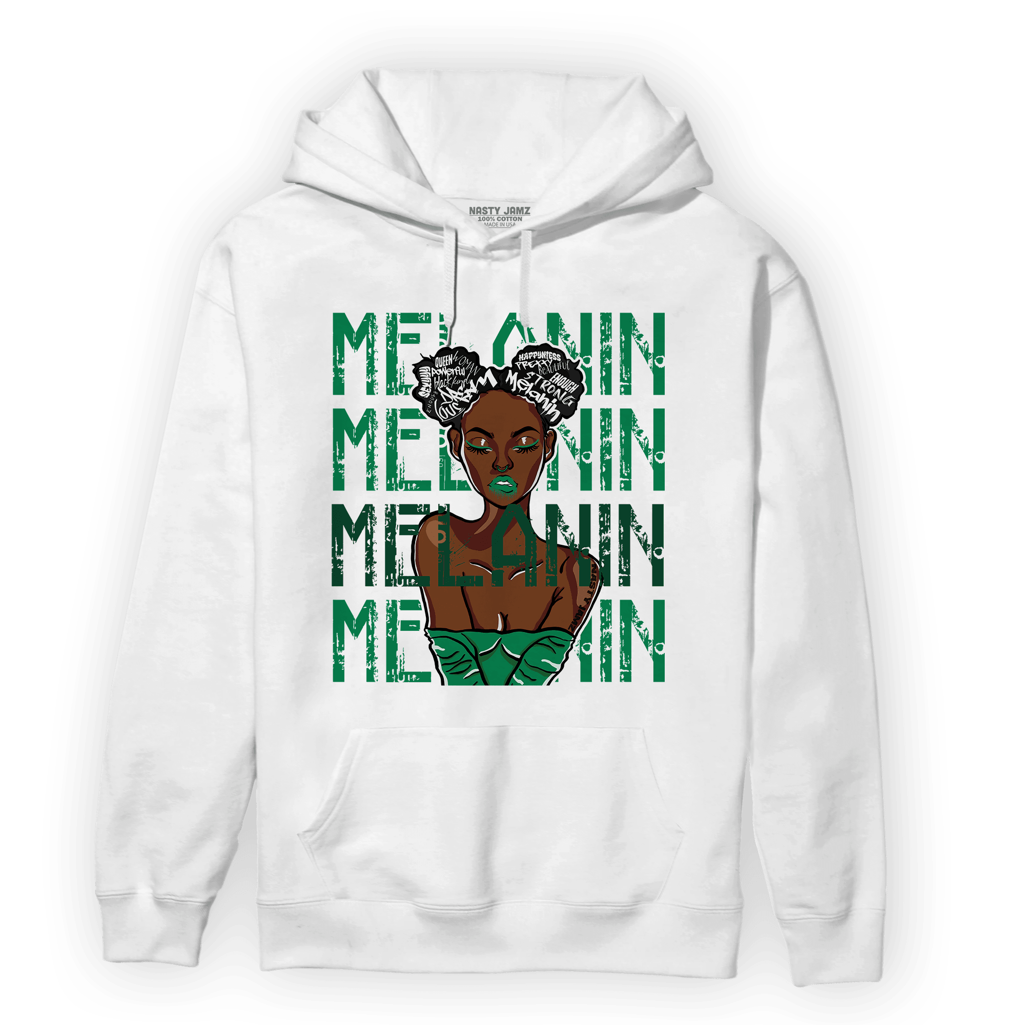 Celtic Lucky Green 1s Hoodie Match Melanin Girl - NastyJamz