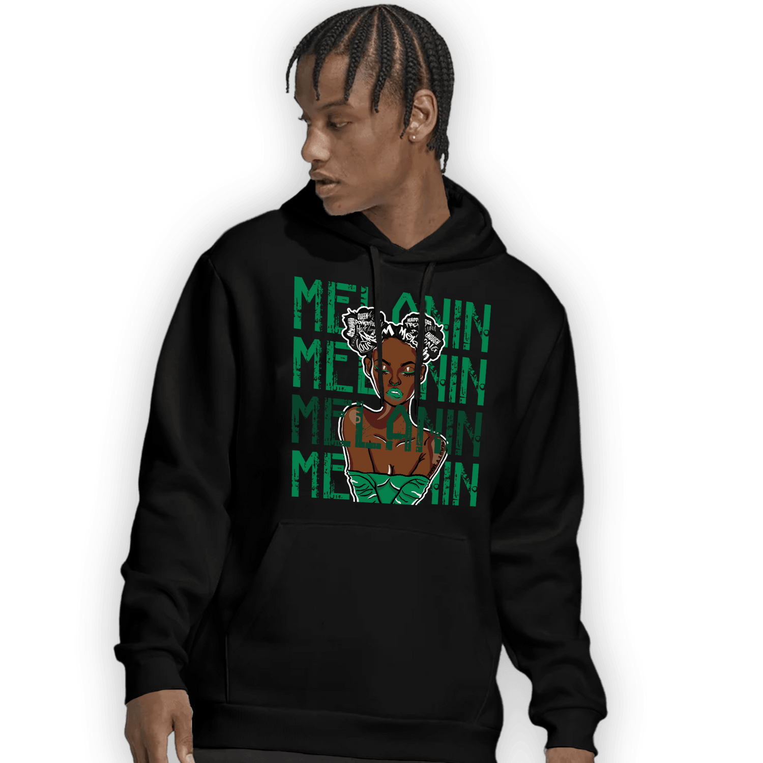 Celtic Lucky Green 1s Hoodie Match Melanin Girl - NastyJamz