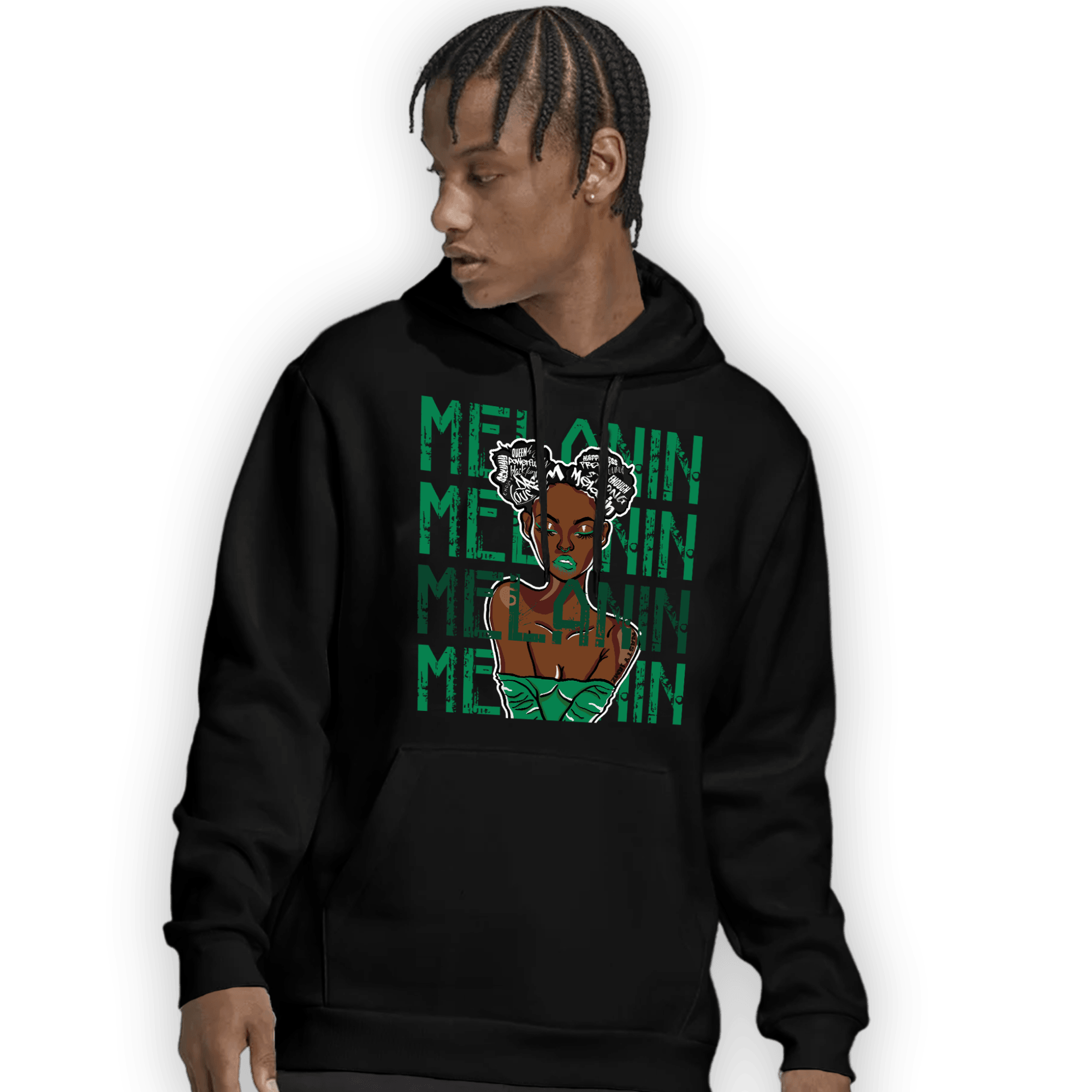 Celtic Lucky Green 1s Hoodie Match Melanin Girl - NastyJamz