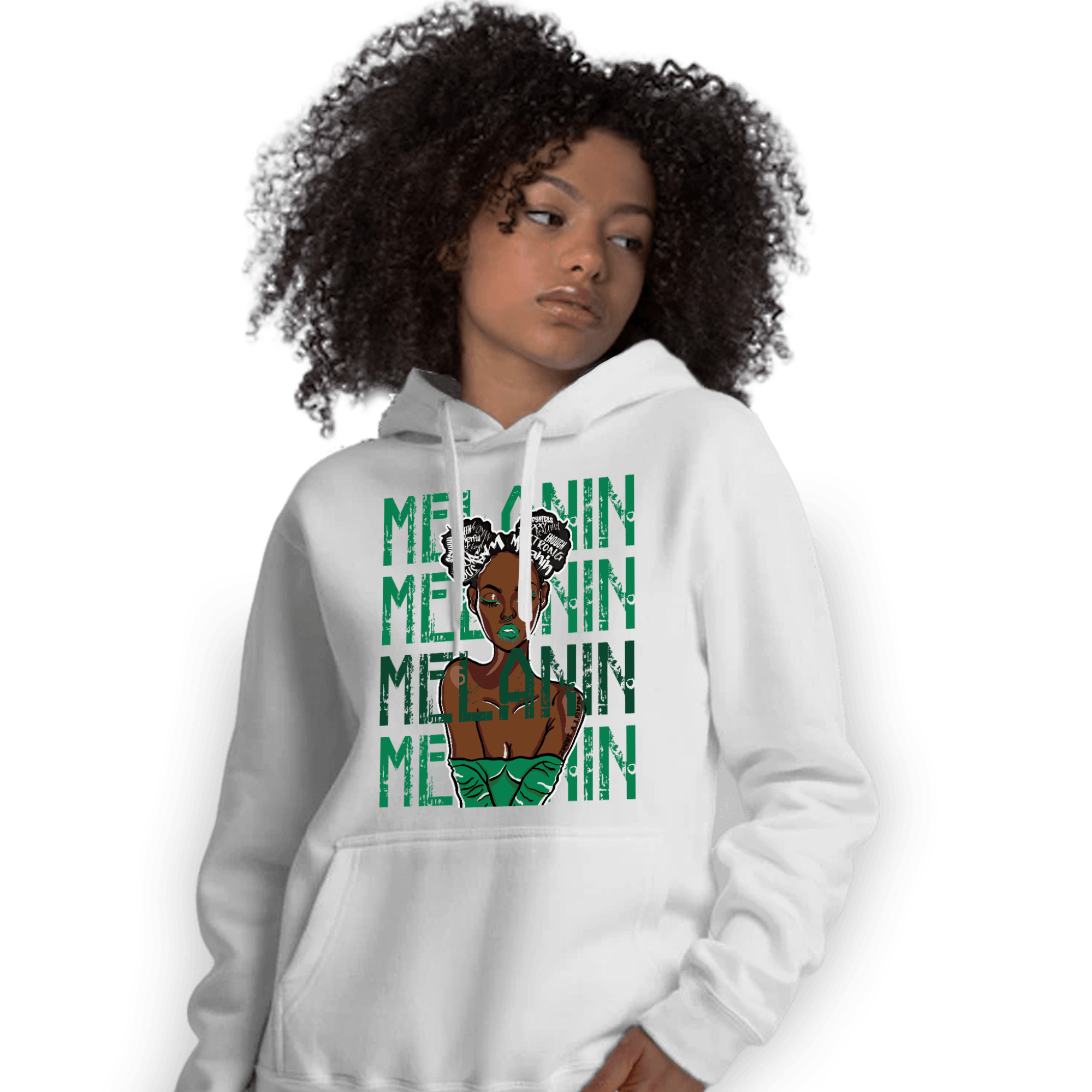 Celtic Lucky Green 1s Hoodie Match Melanin Girl - NastyJamz