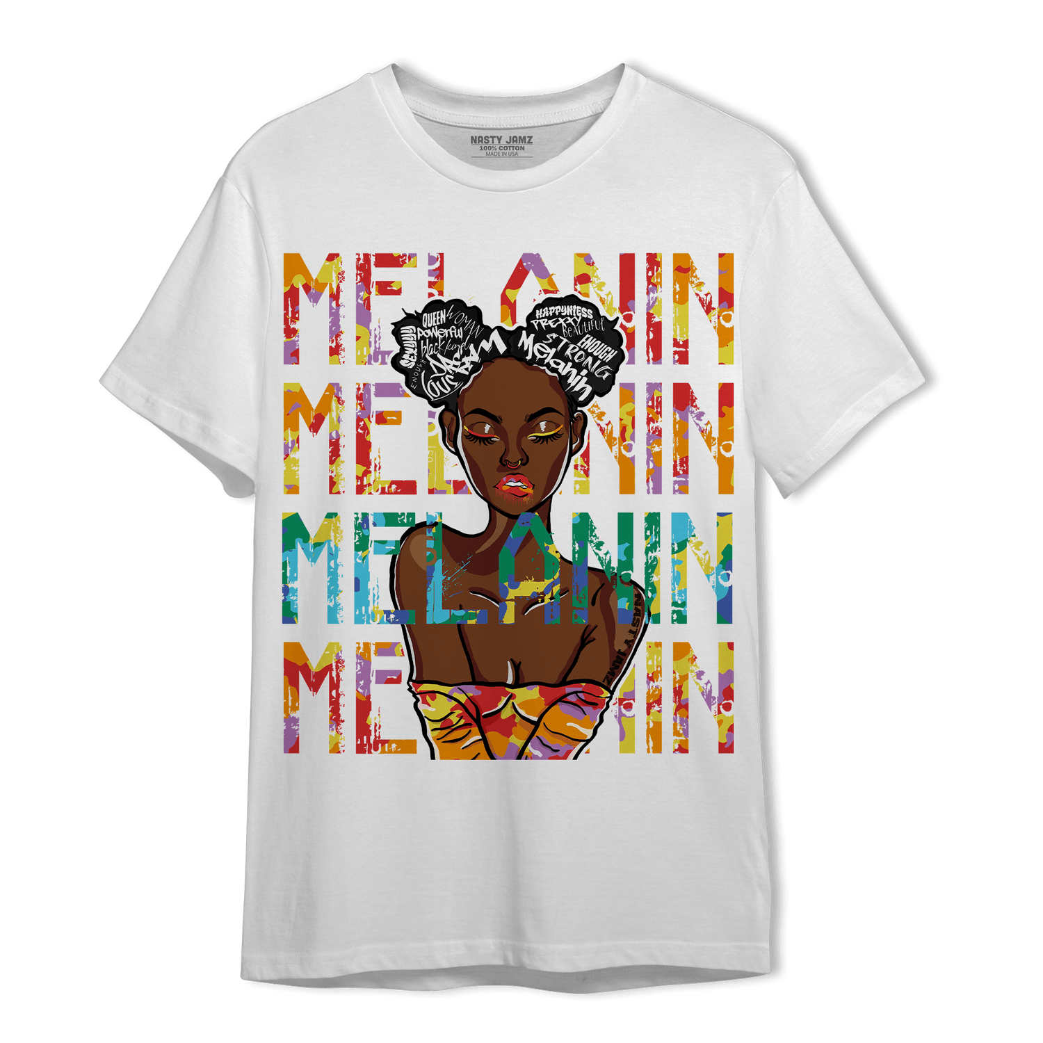 Mid GS Six Championships 1s T Shirt Match Melanin Girl - NastyJamz