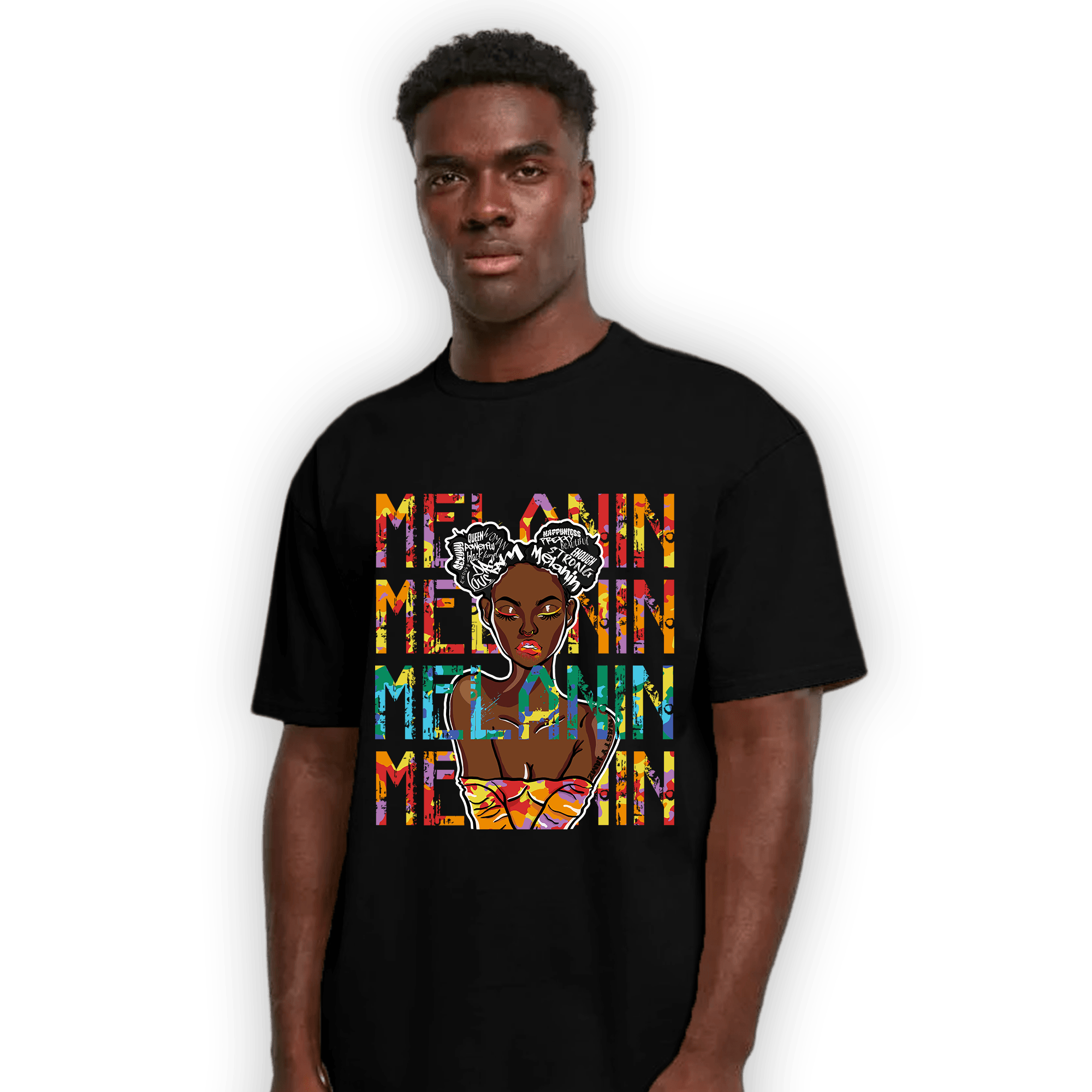 Mid GS Six Championships 1s T Shirt Match Melanin Girl - NastyJamz
