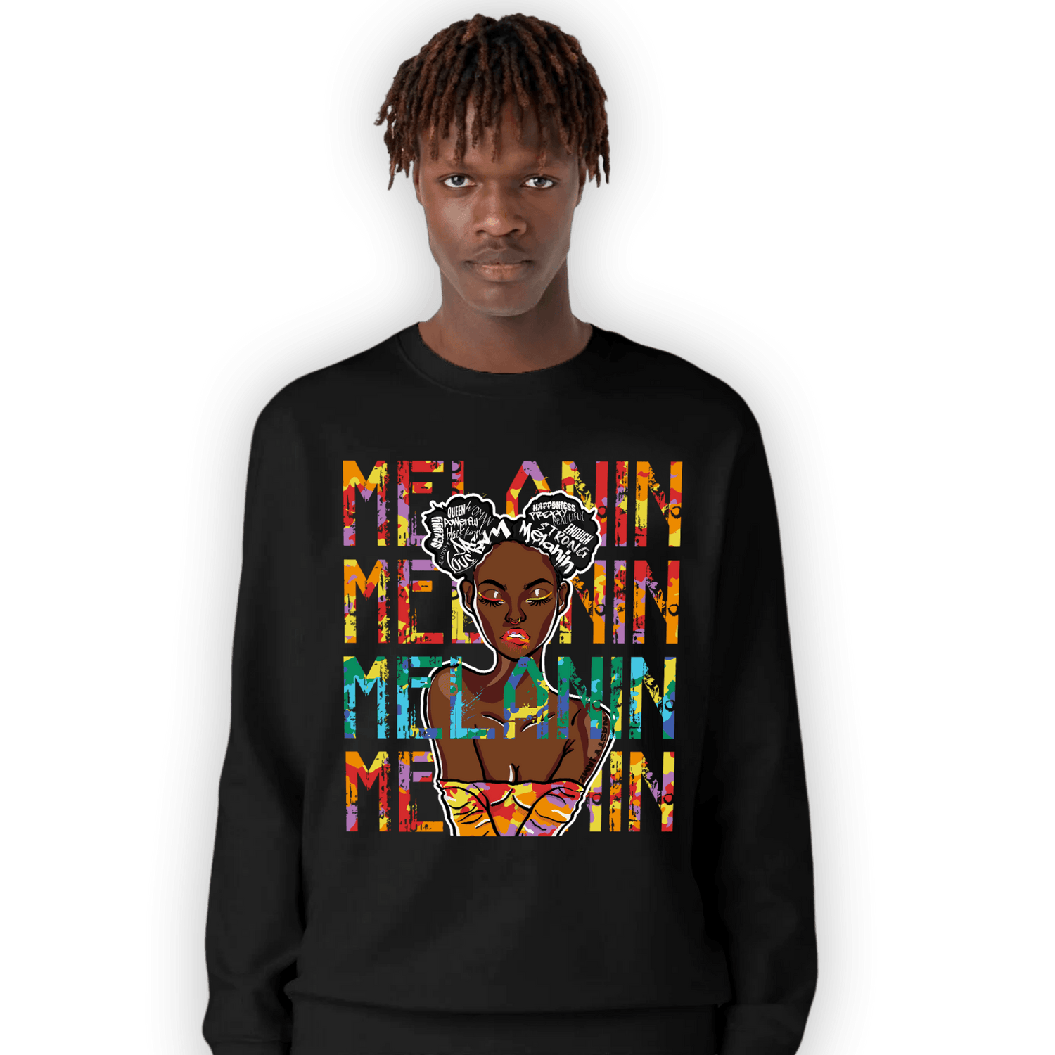 Mid GS Six Championships 1s Sweatshirt Match Melanin Girl - NastyJamz