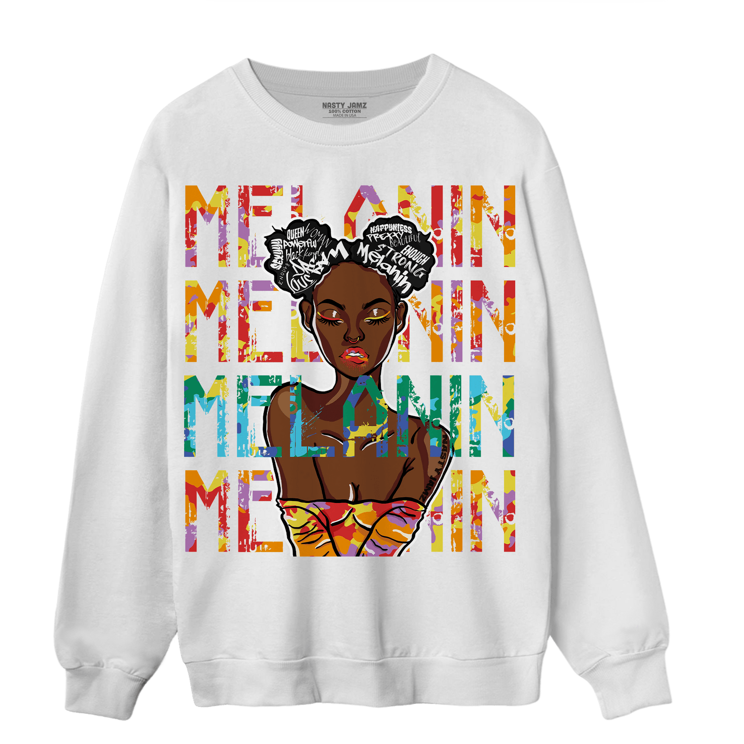 Mid GS Six Championships 1s Sweatshirt Match Melanin Girl - NastyJamz