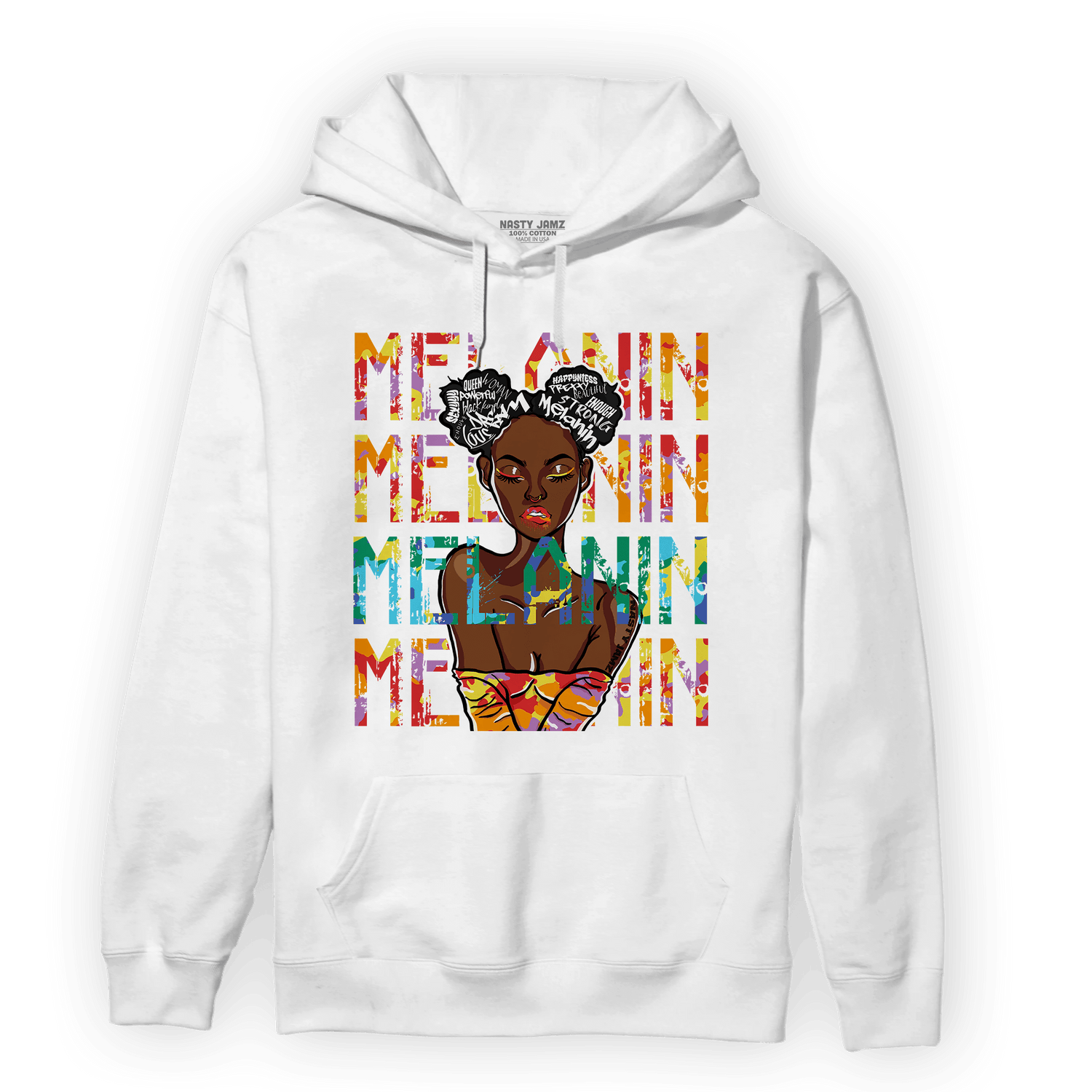 Mid GS Six Championships 1s Hoodie Match Melanin Girl - NastyJamz