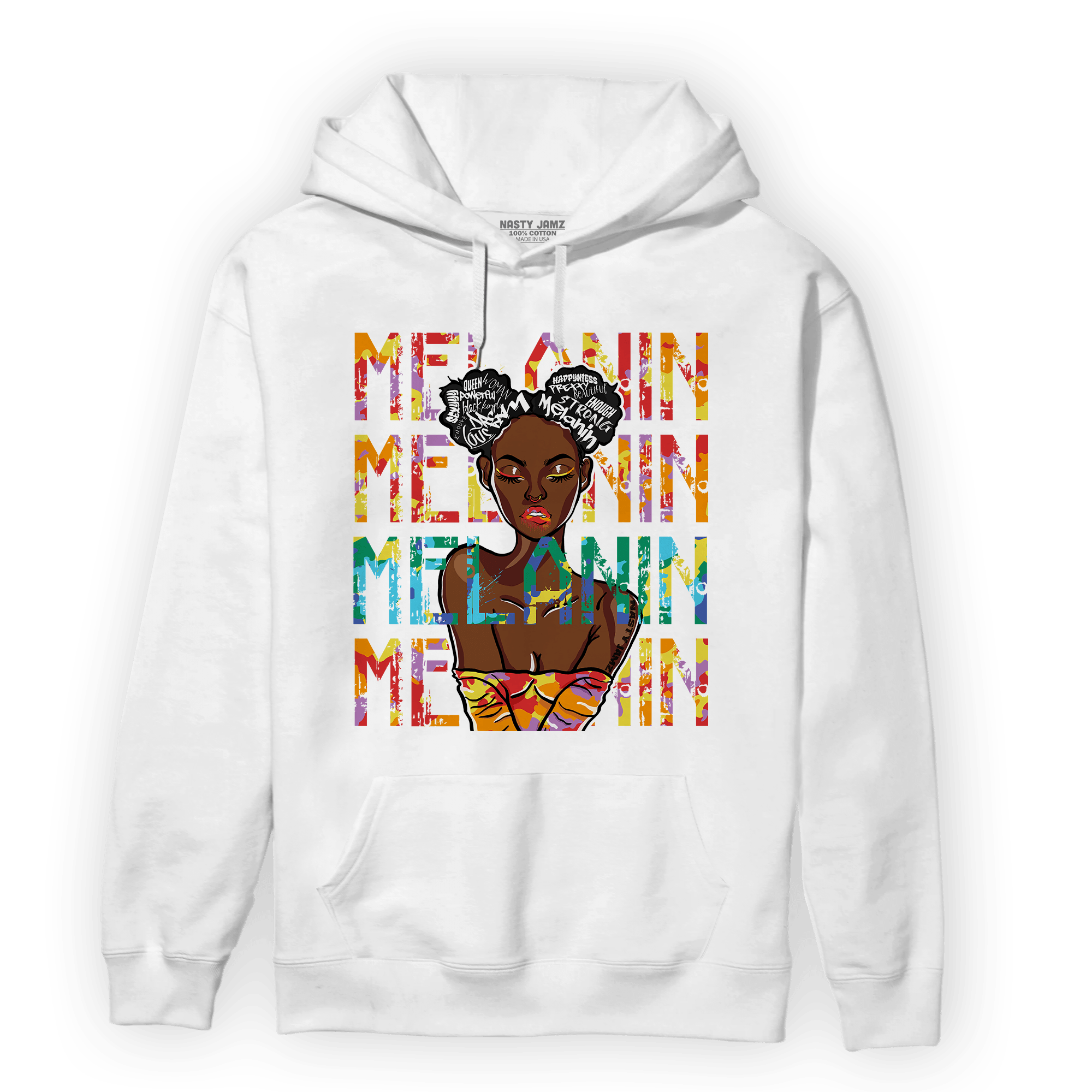 Mid GS Six Championships 1s Hoodie Match Melanin Girl - NastyJamz
