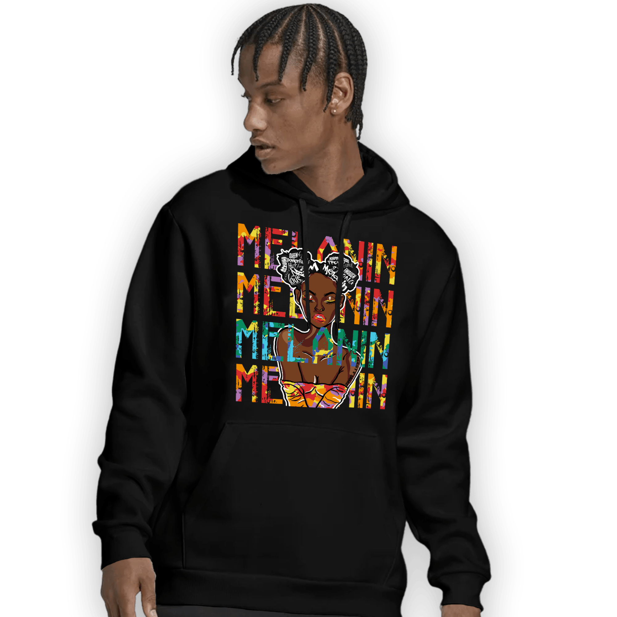 Mid GS Six Championships 1s Hoodie Match Melanin Girl - NastyJamz