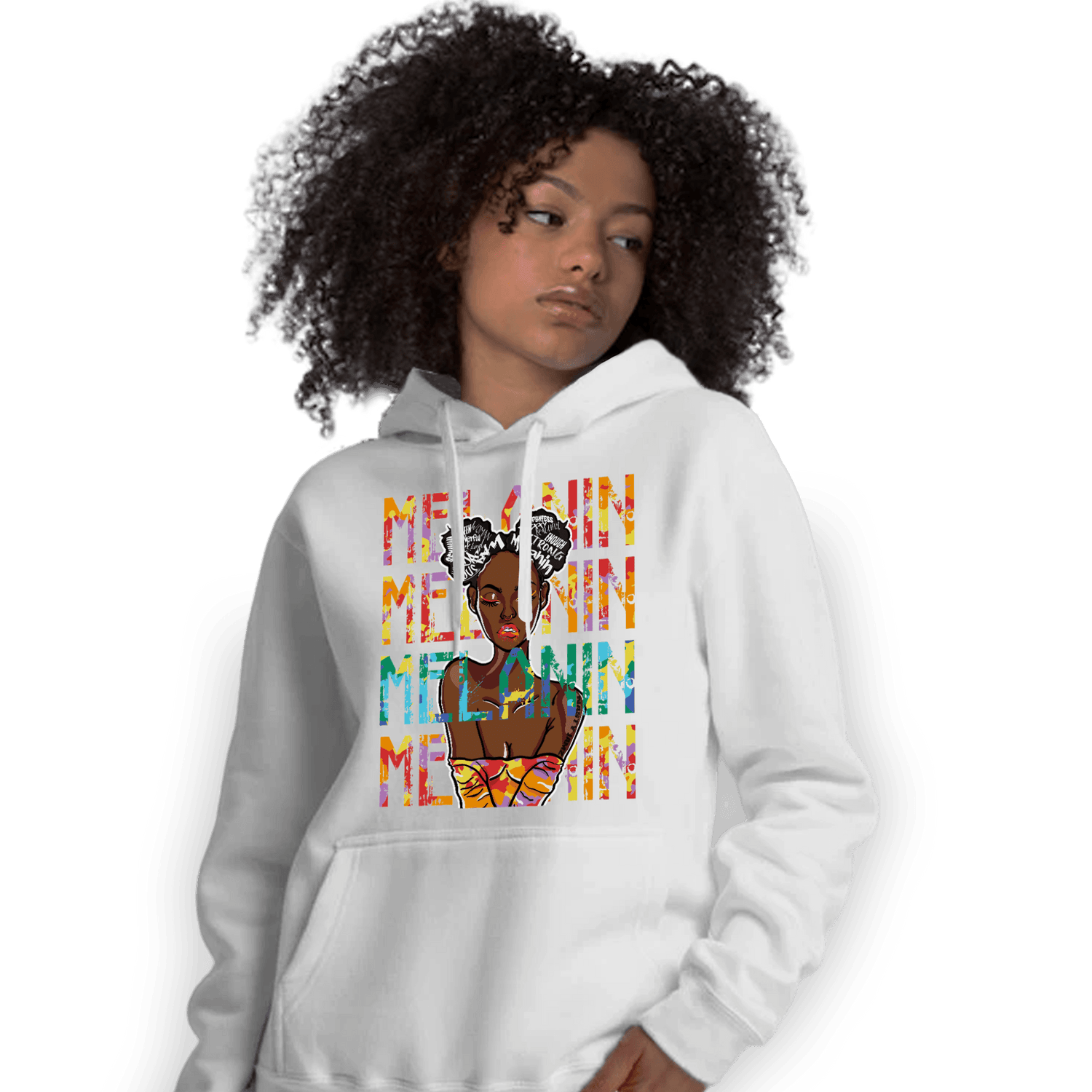 Mid GS Six Championships 1s Hoodie Match Melanin Girl - NastyJamz