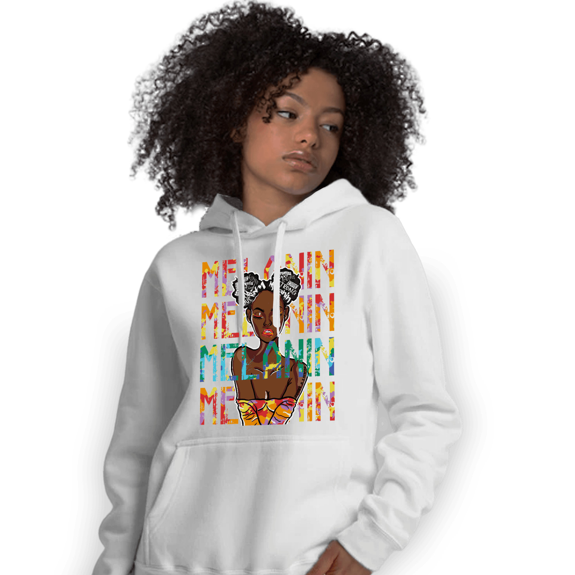 Mid GS Six Championships 1s Hoodie Match Melanin Girl - NastyJamz