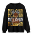 Mid SE Black Gold 1s Sweatshirt Match Melanin Girl - NastyJamz