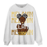 Mid SE Black Gold 1s Sweatshirt Match Melanin Girl - NastyJamz