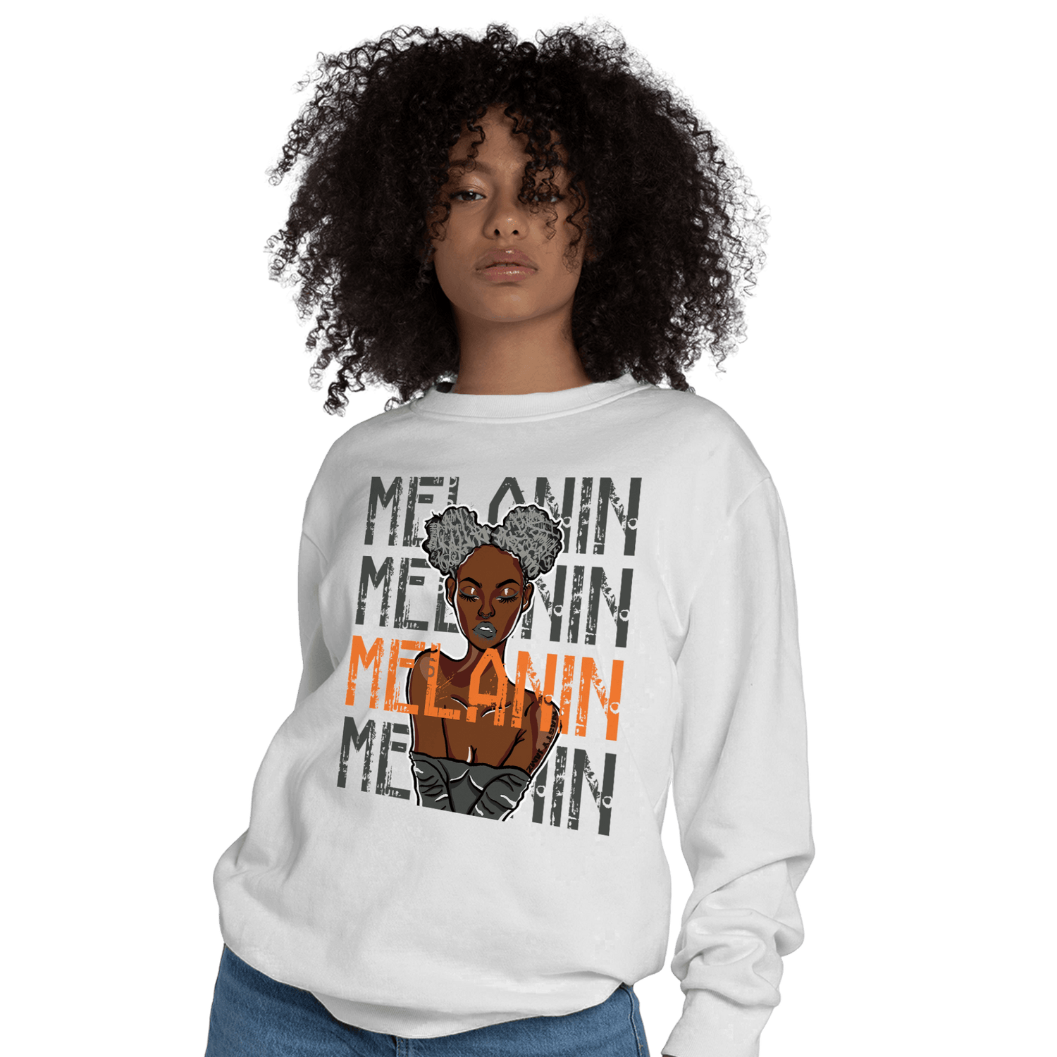 Fear Pack 3s Sweatshirt Match Melanin Girl - NastyJamz