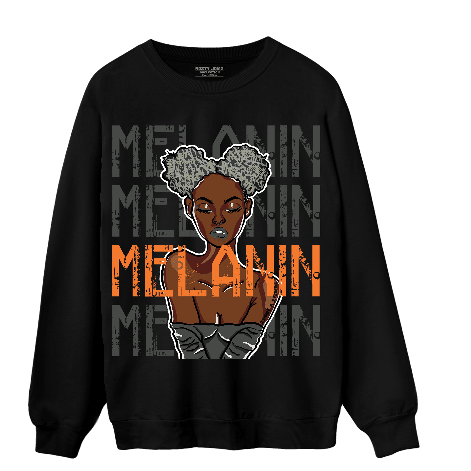 Fear Pack 3s Sweatshirt Match Melanin Girl - NastyJamz