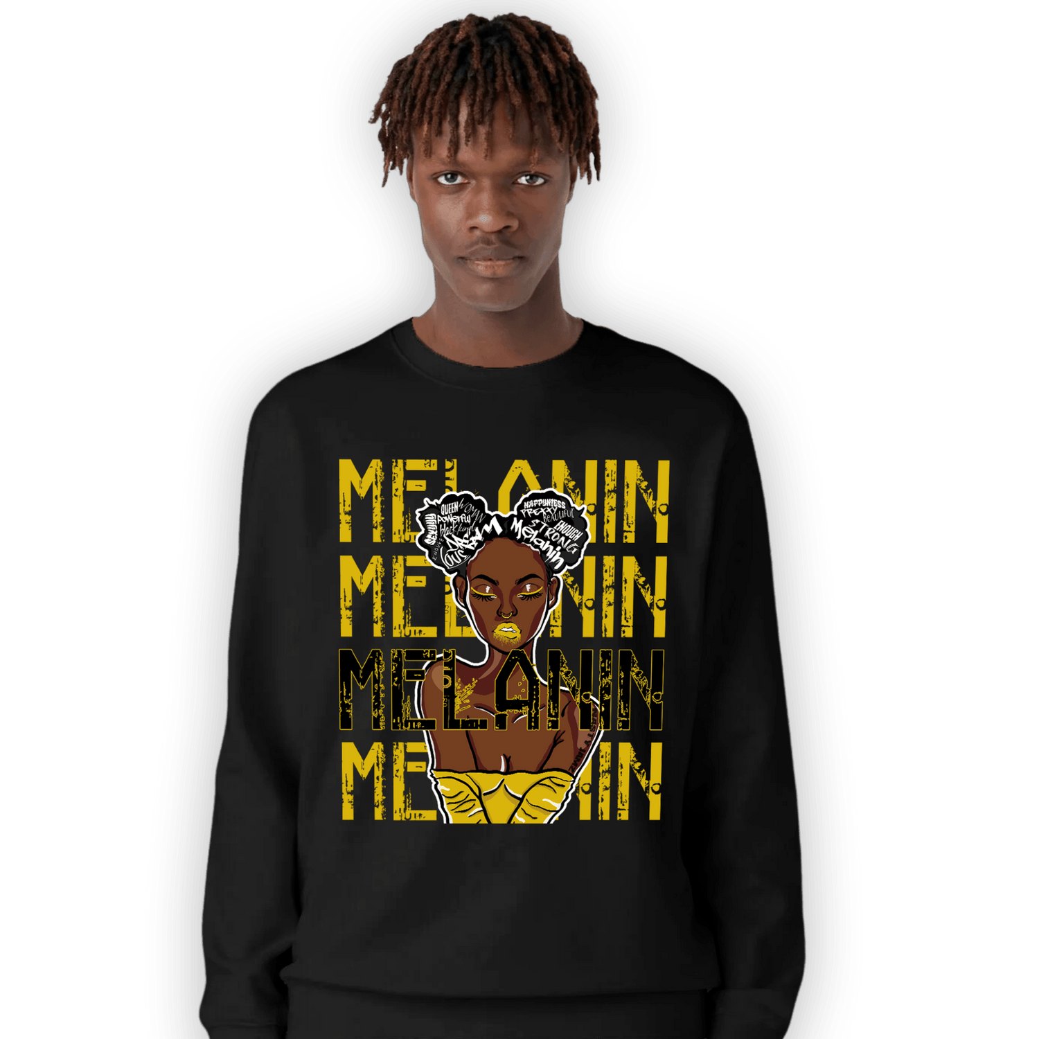 Thunder 4s Sweatshirt Match Melanin Girl - NastyJamz