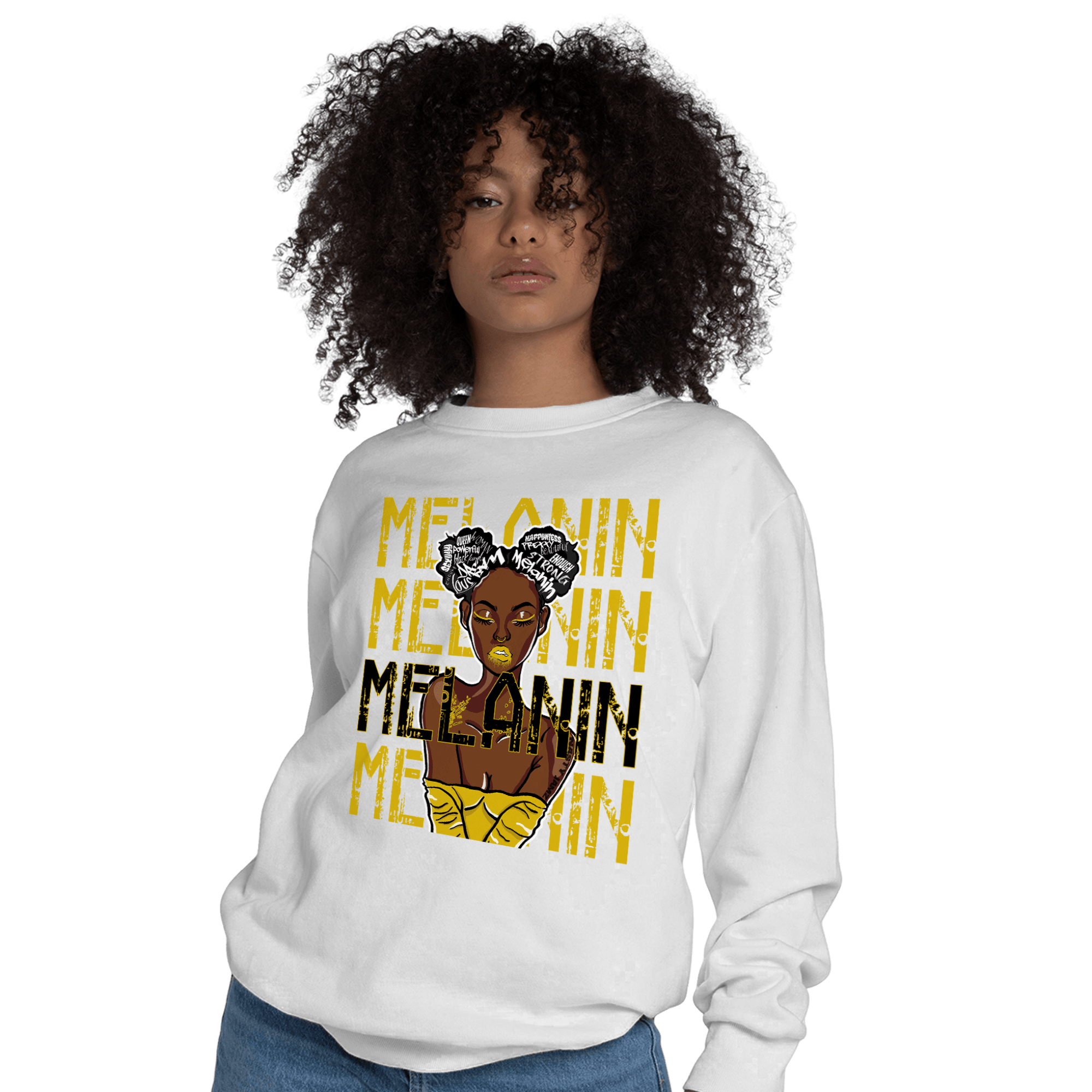 Thunder 4s Sweatshirt Match Melanin Girl - NastyJamz