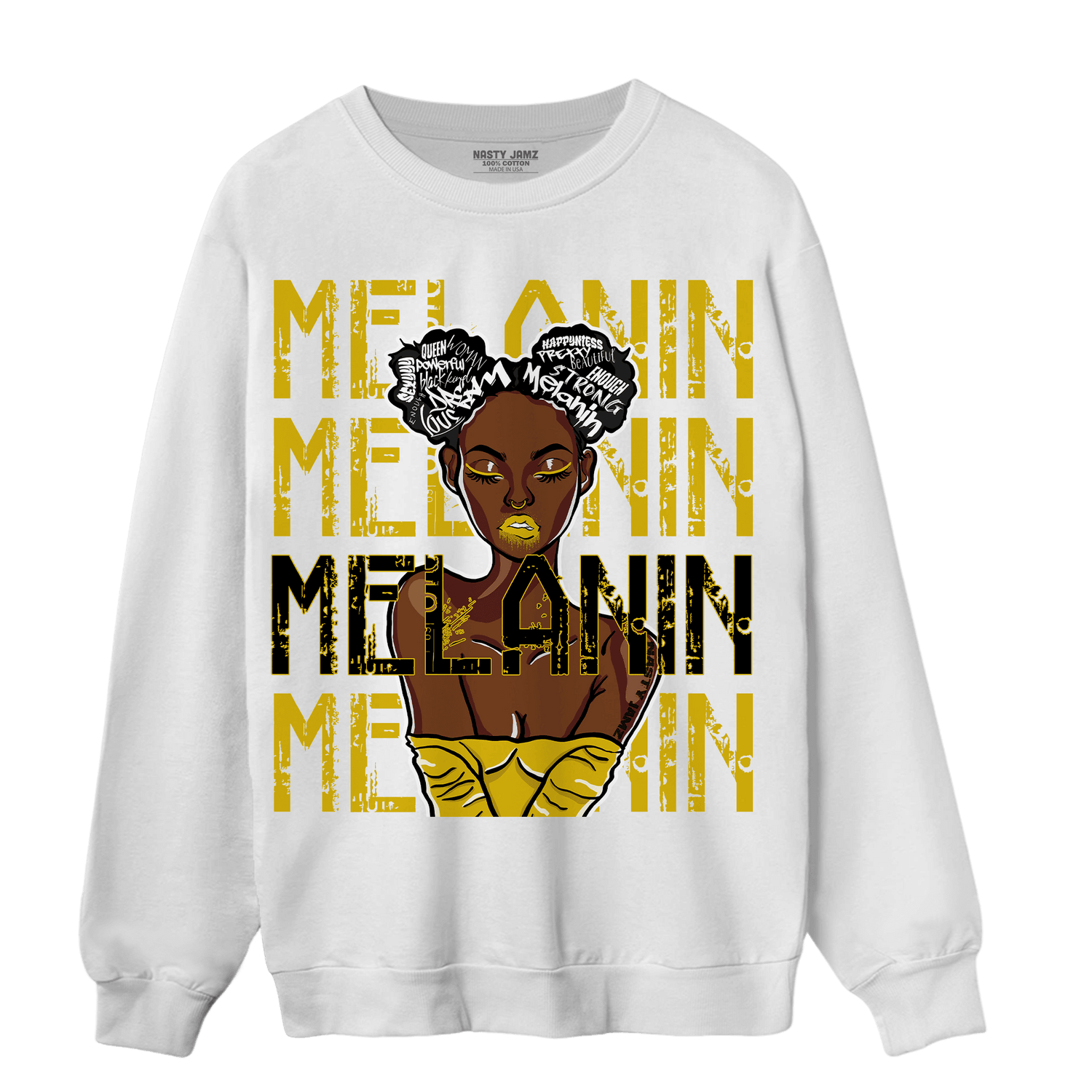 Thunder 4s Sweatshirt Match Melanin Girl - NastyJamz