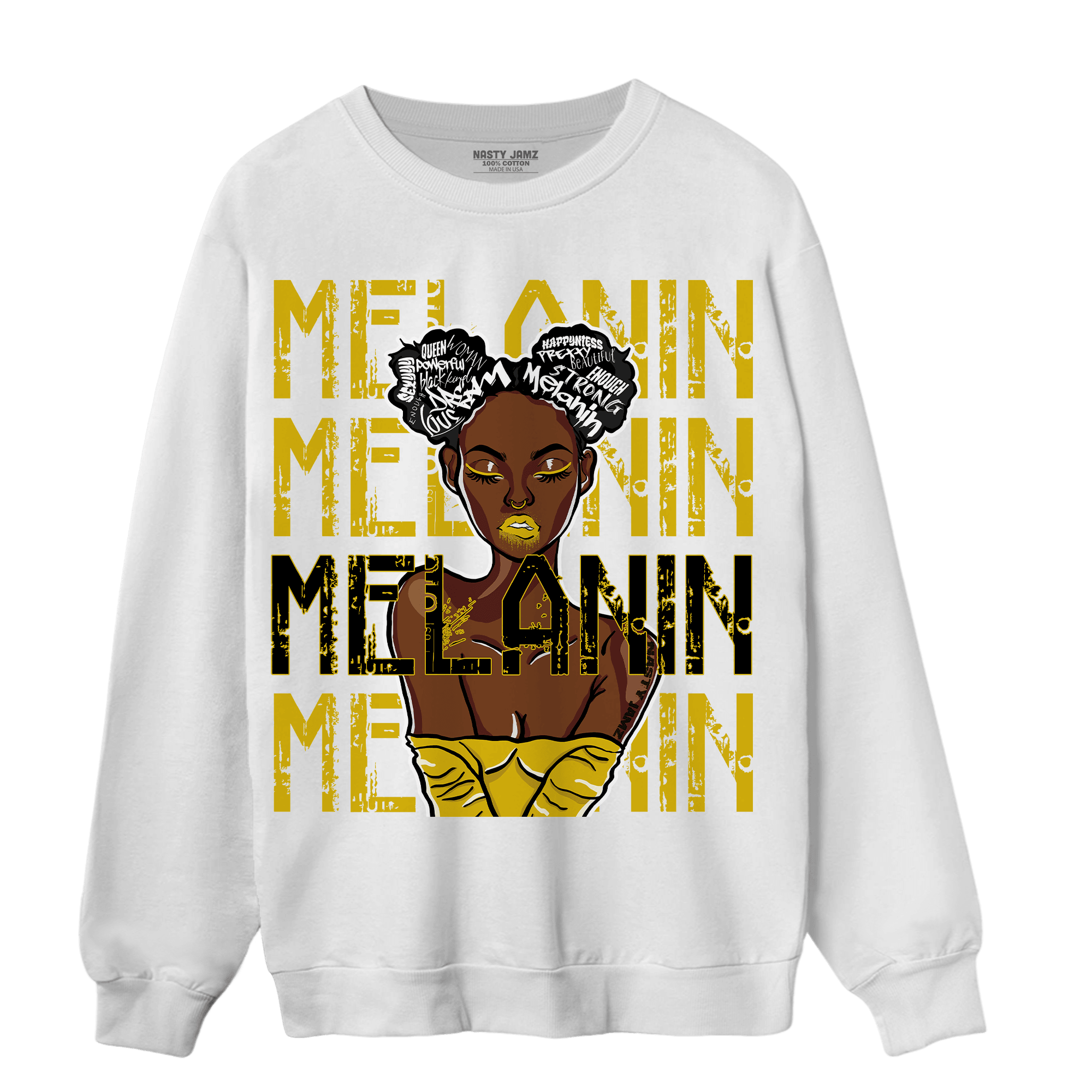 Thunder 4s Sweatshirt Match Melanin Girl - NastyJamz
