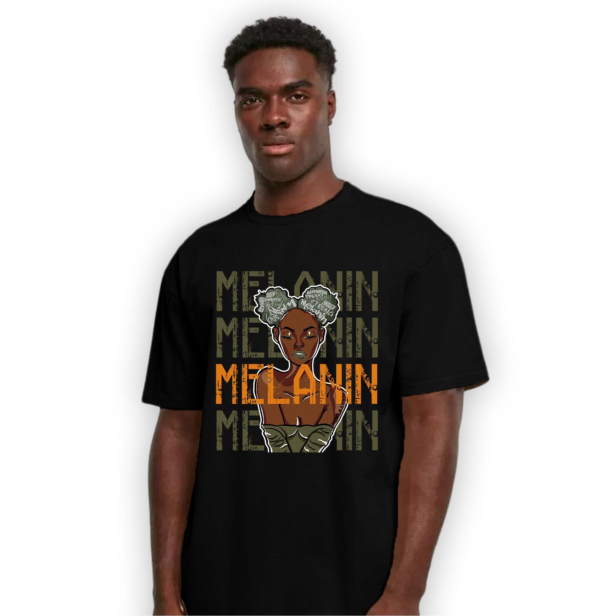 Olive 5s T Shirt Match Melanin Girl - NastyJamz