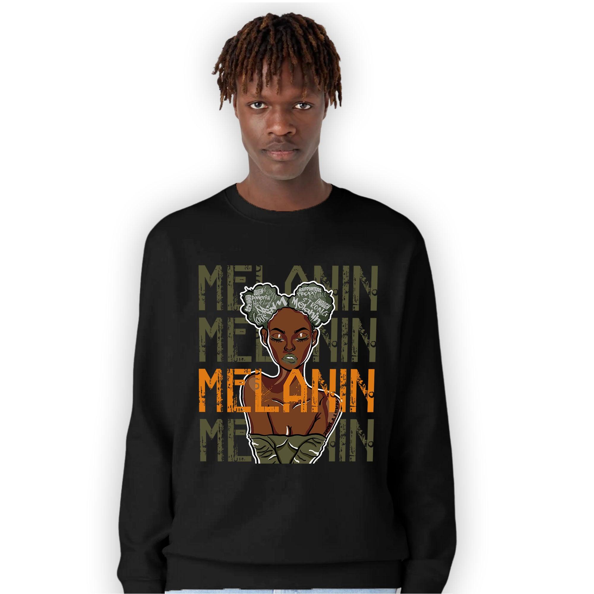 Olive 5s Sweatshirt Match Melanin Girl - NastyJamz