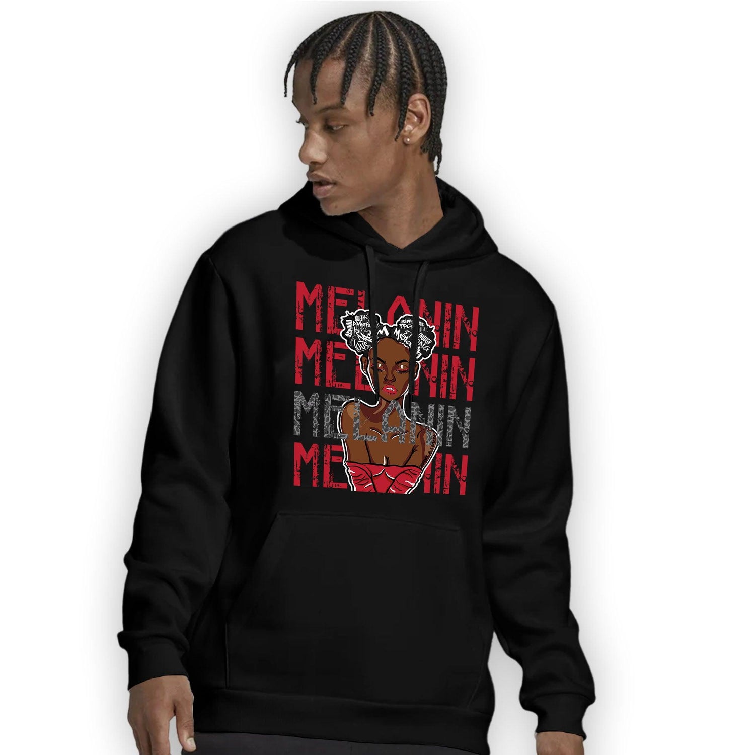 Spizike Low Bred Hoodie Match Melanin Girl - NastyJamz