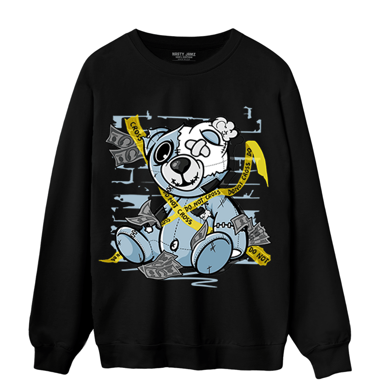 Blue Grey 13s Sweatshirt Match Money BER - NastyJamz