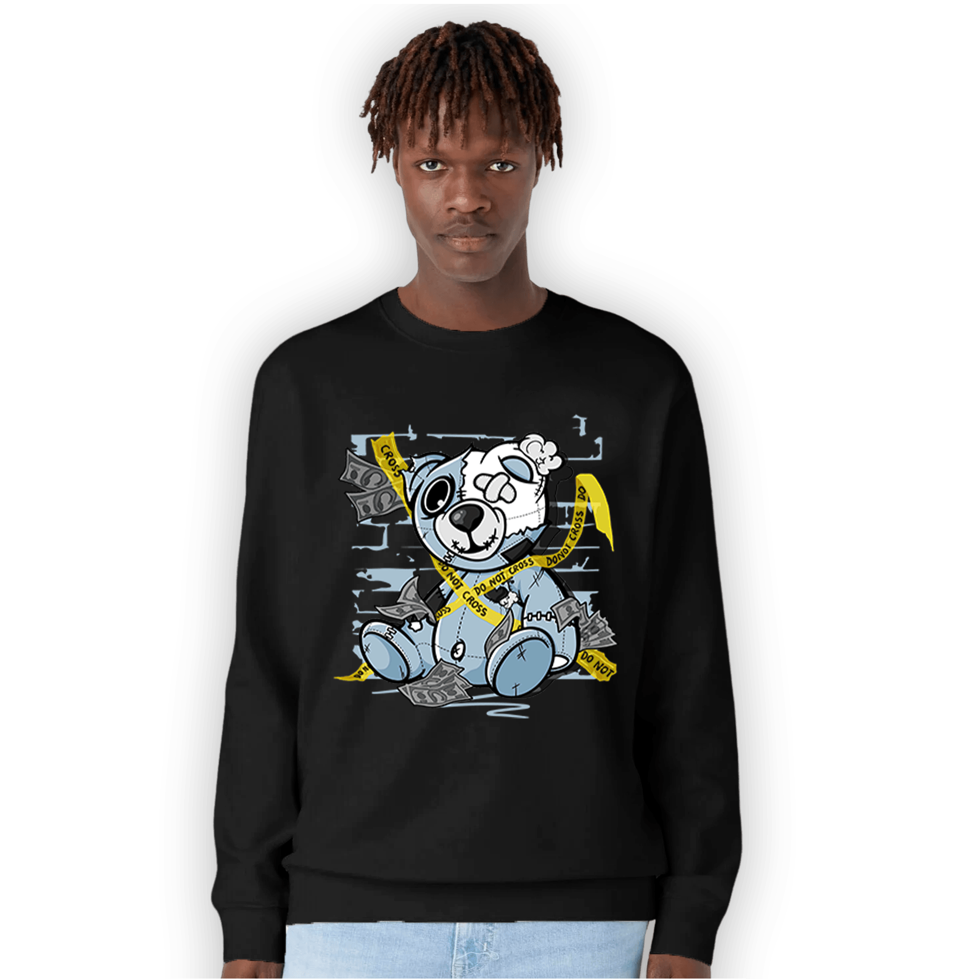 Blue Grey 13s Sweatshirt Match Money BER - NastyJamz