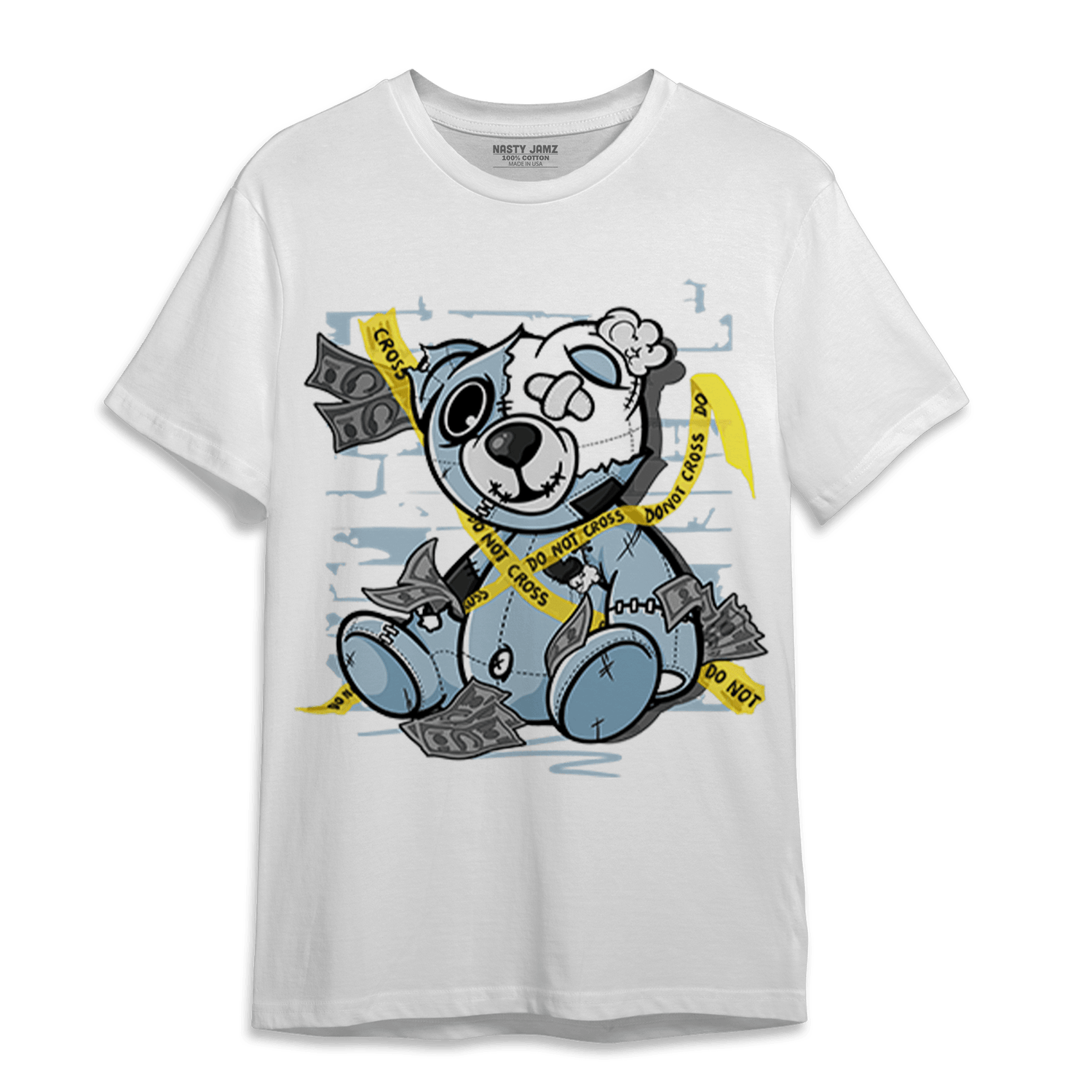 Blue Grey 13s T Shirt Match Money BER - NastyJamz
