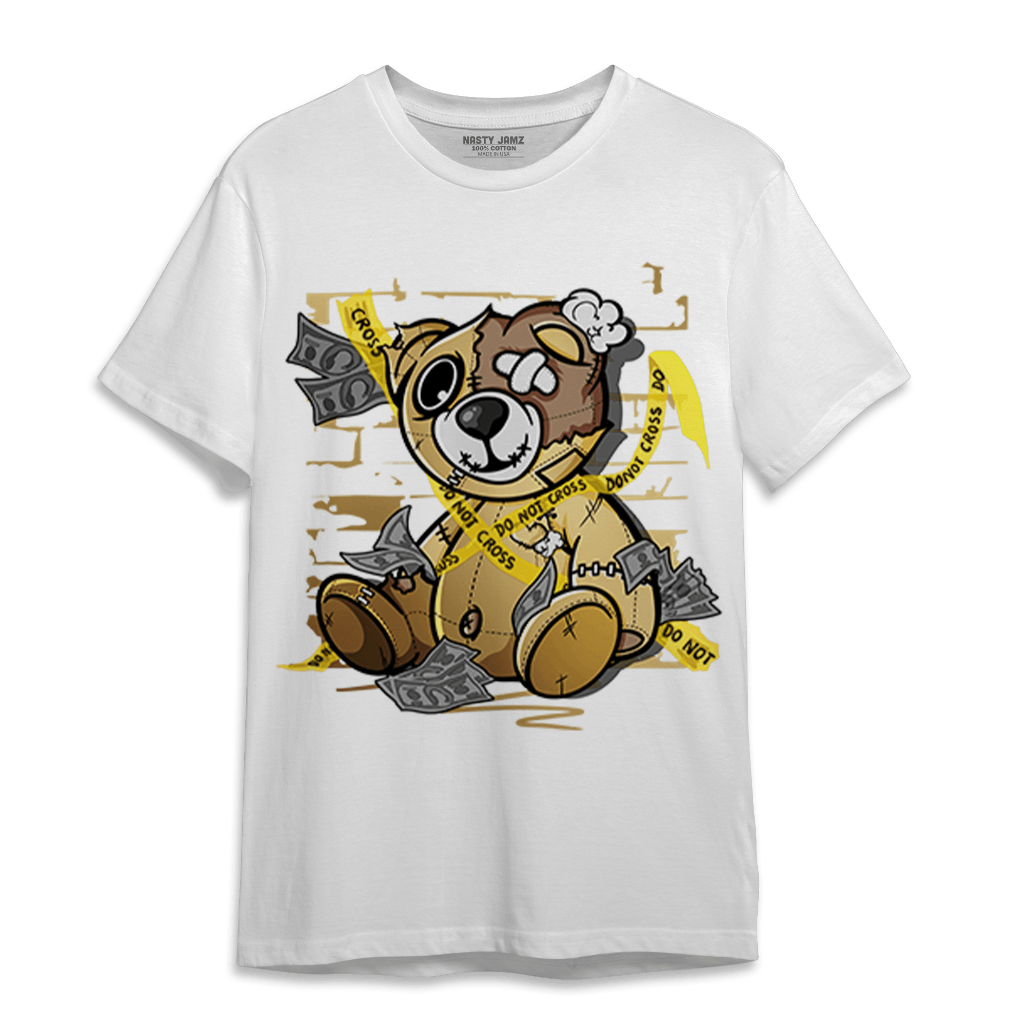 High OG Metallic Gold 1s T Shirt Match Money BER - NastyJamz