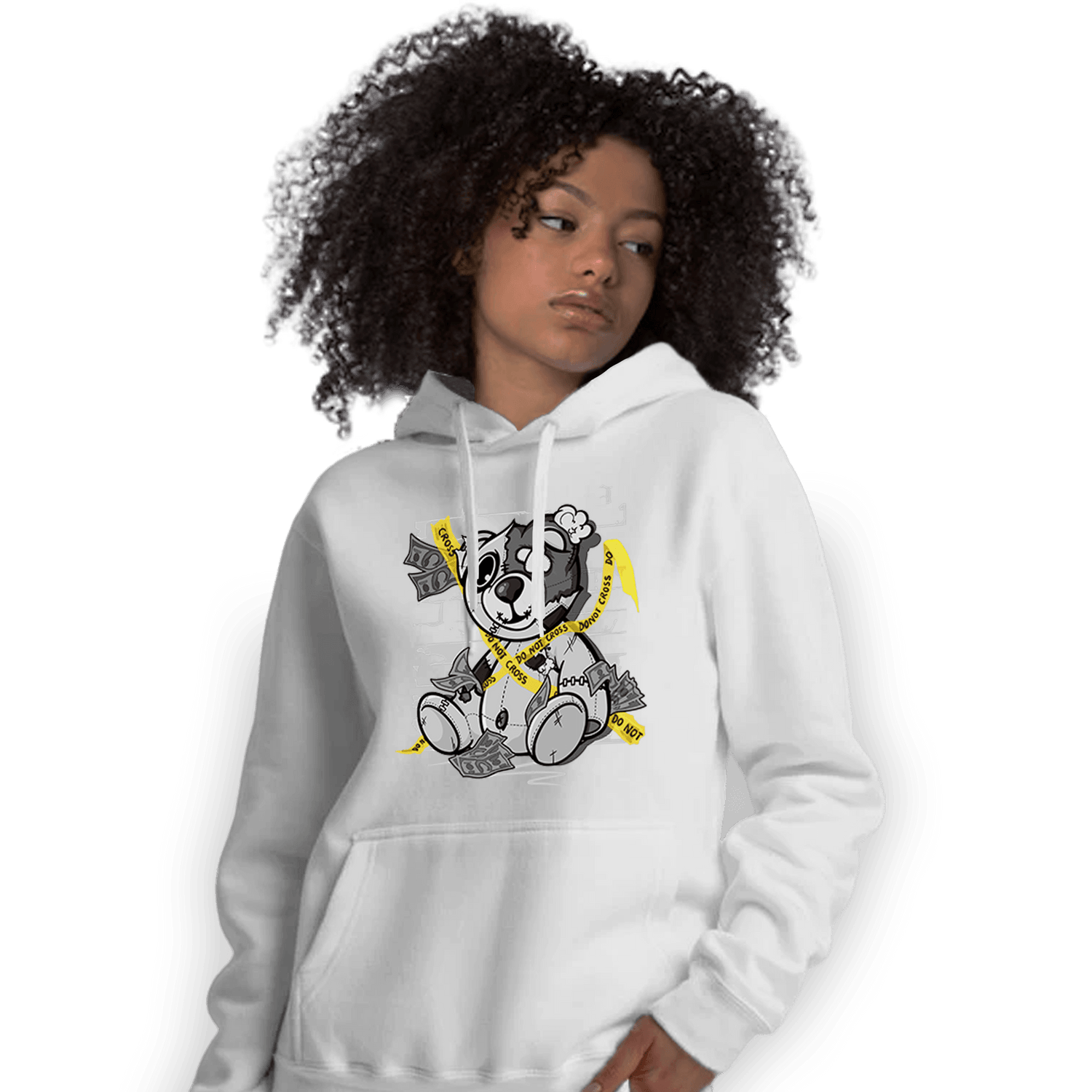 Retro High OG Black White 1s Hoodie Match Money BER - NastyJamz