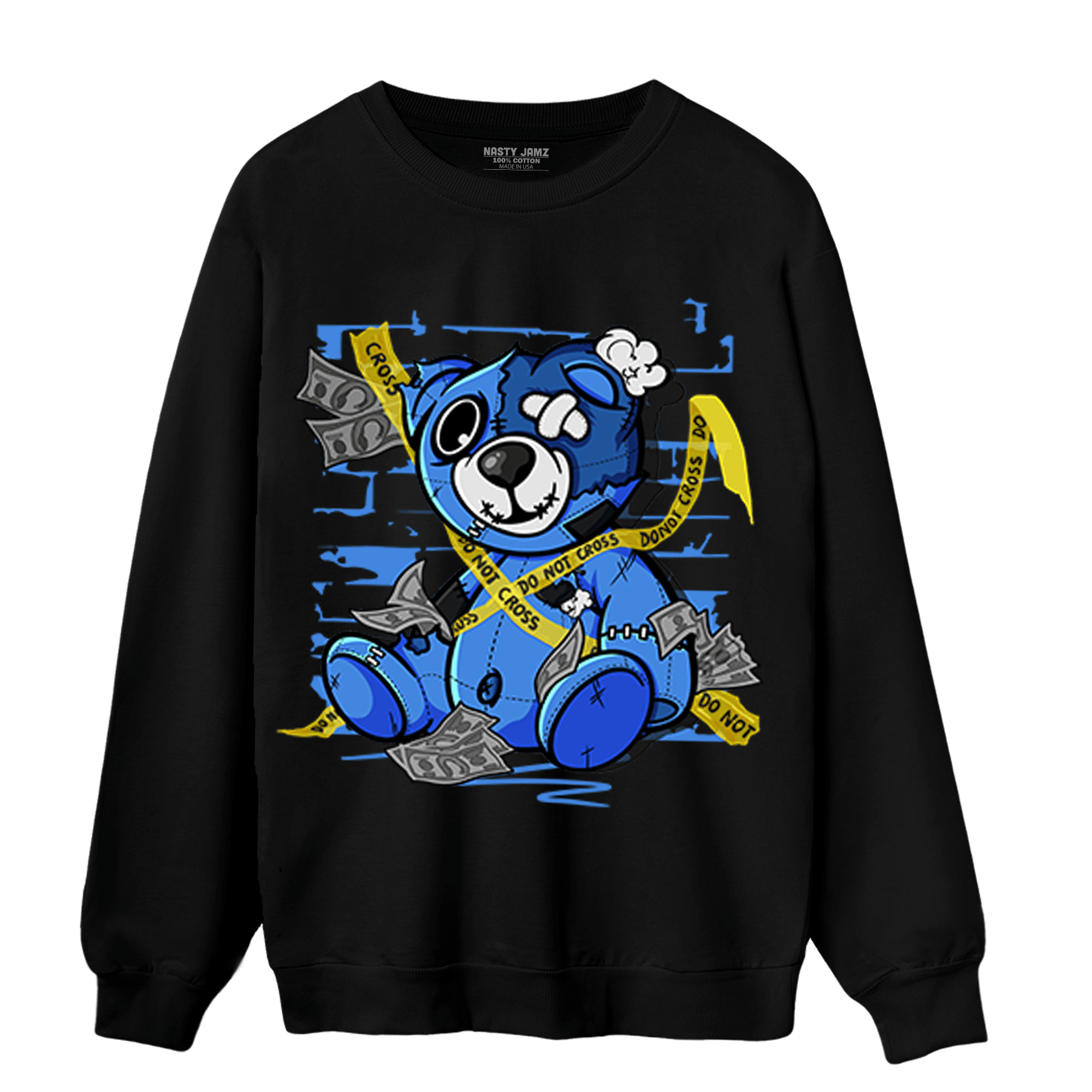 University Blue Toe 1s Sweatshirt Match Money BER - NastyJamz