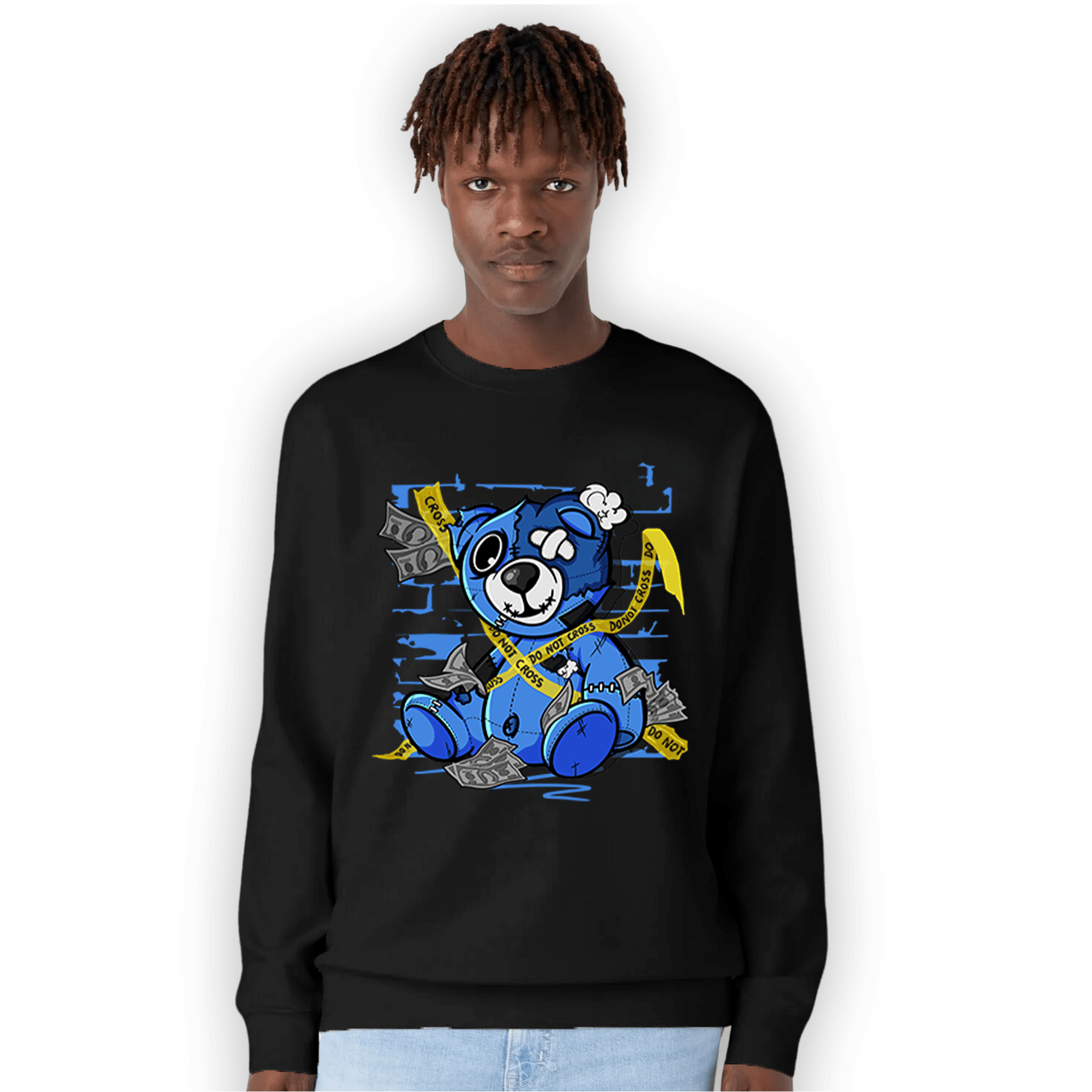 University Blue Toe 1s Sweatshirt Match Money BER - NastyJamz