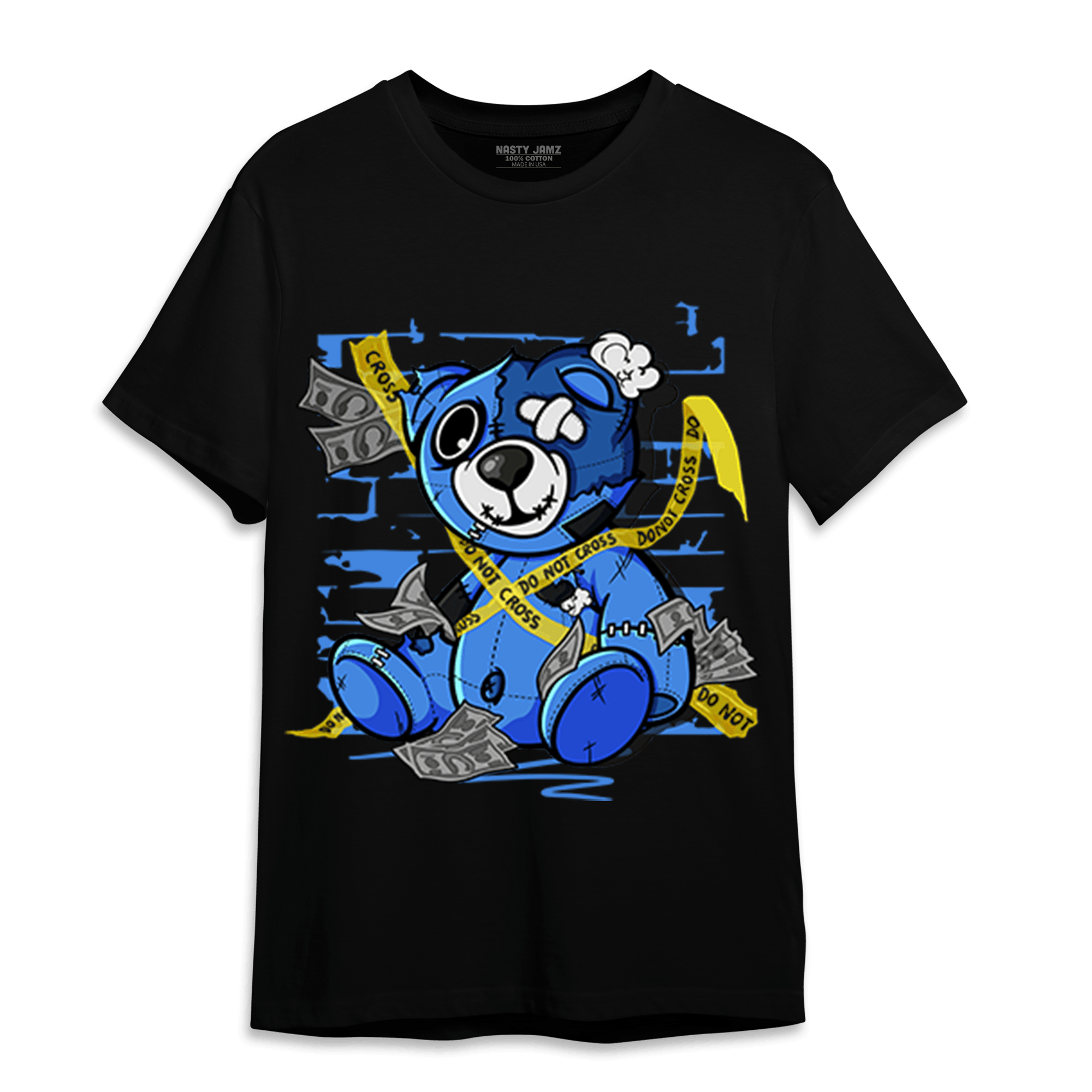 University Blue Toe 1s T Shirt Match Money BER - NastyJamz