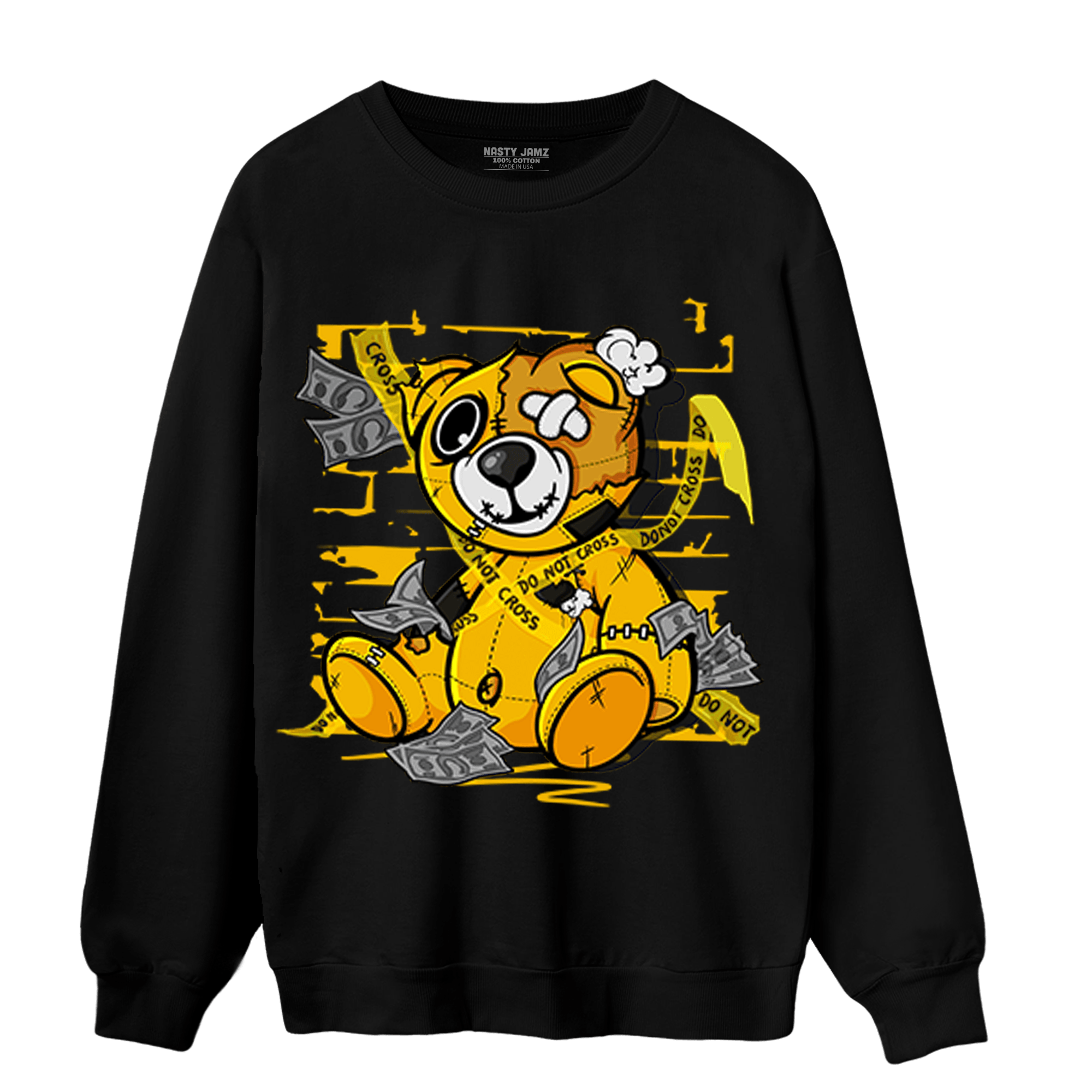 Yellow Ochre 1s Sweatshirt Match Money BER - NastyJamz